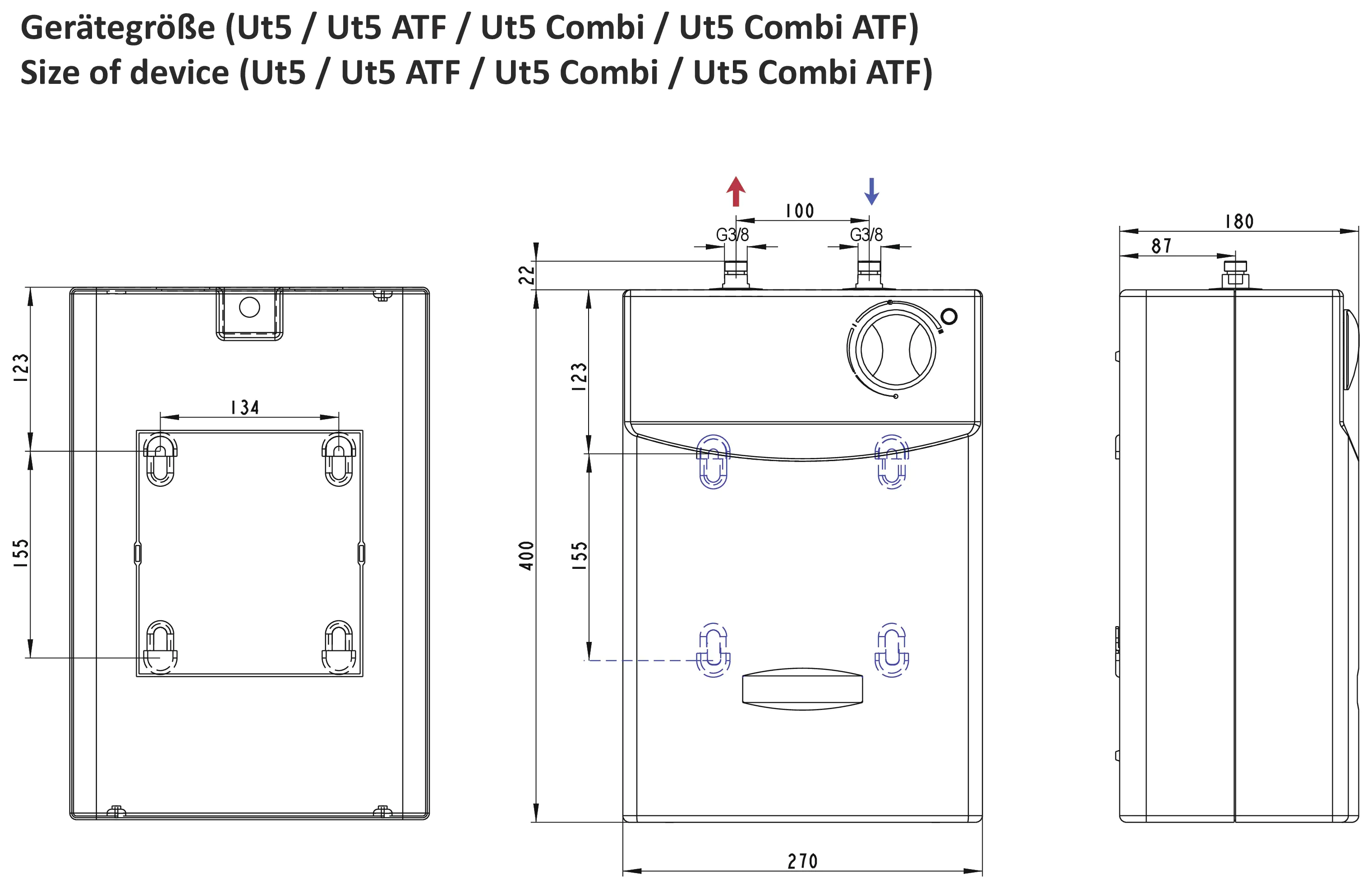 Thermoflow Untertischspeicher UT 5 Ohne Armatur, 5 l, 2.000 W Thermoflow Untertischspeicher UT 5 Ohne Armatur, 5 l, 2.000 W
