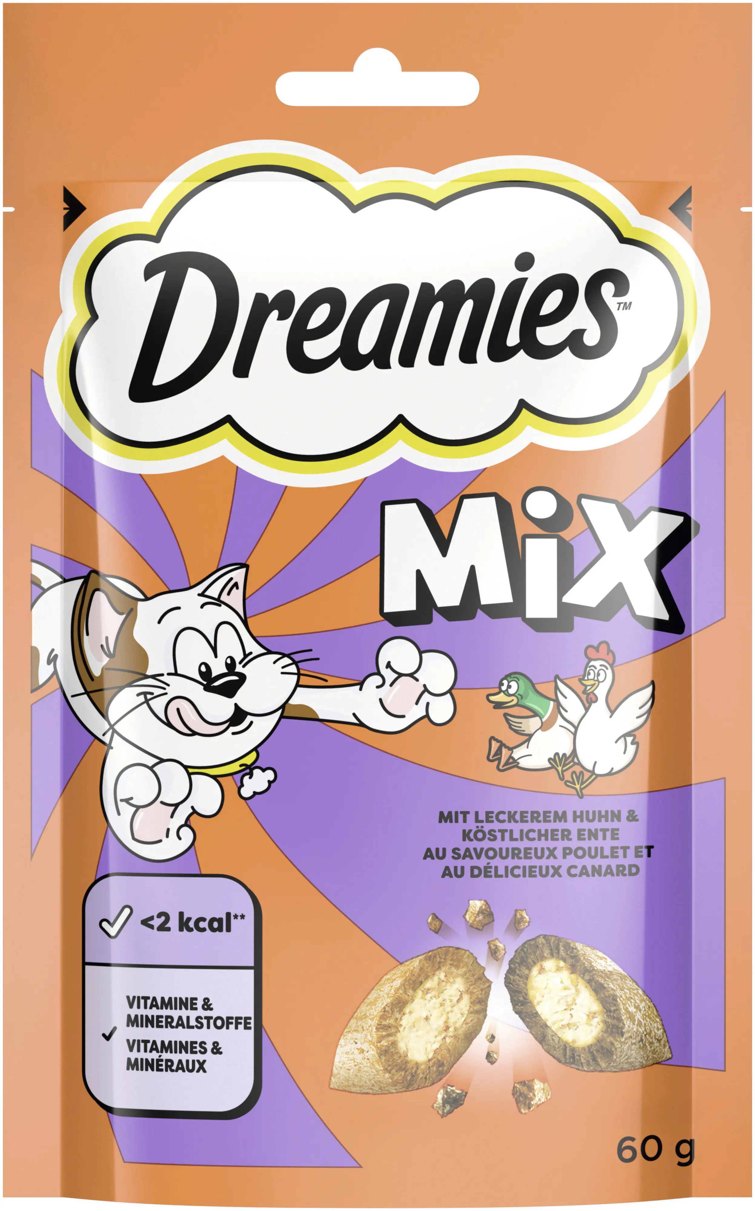 Dreamies Katzensnacks Huhn und Ente 60 g