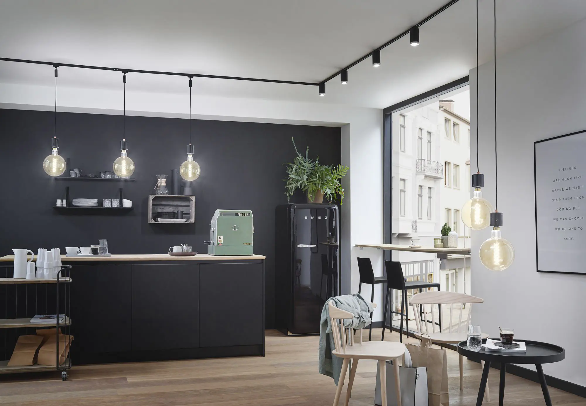 Paulmann URail Kabeleinspeisung schwarz matt 1m max. 1.000 W