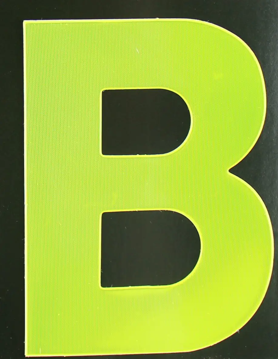 4004947548676 Conacord Reflektierender Klebebuchstabe B gelb "B"