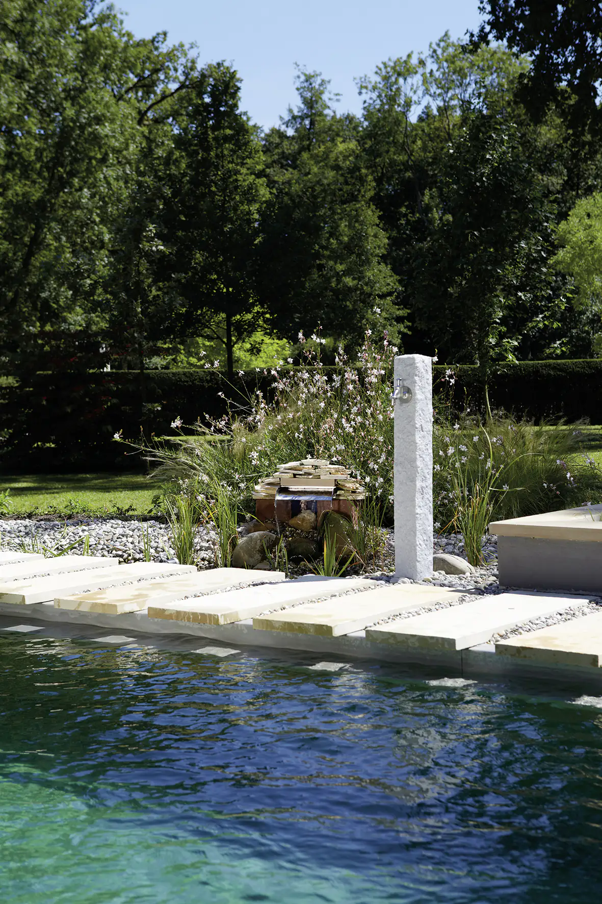 4023122195757_1067346 Garantia Wasserzapfsäule Lightgranit 13 x 13 x 100 cm