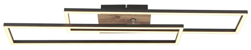 Globo Deckenleuchte Dakari 80 x 60 cm schwarz warmweiß