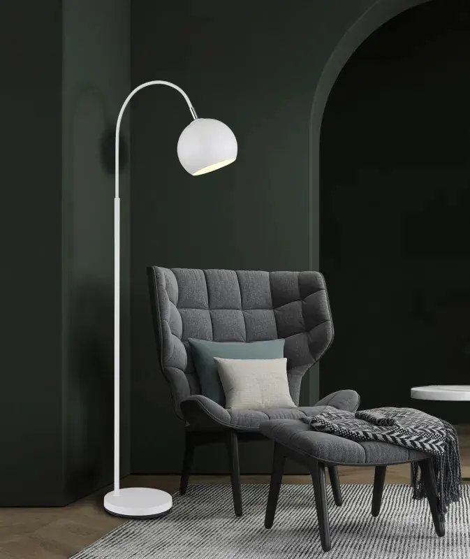 Globo Stehleuchte Benno 150 cm weiß matt