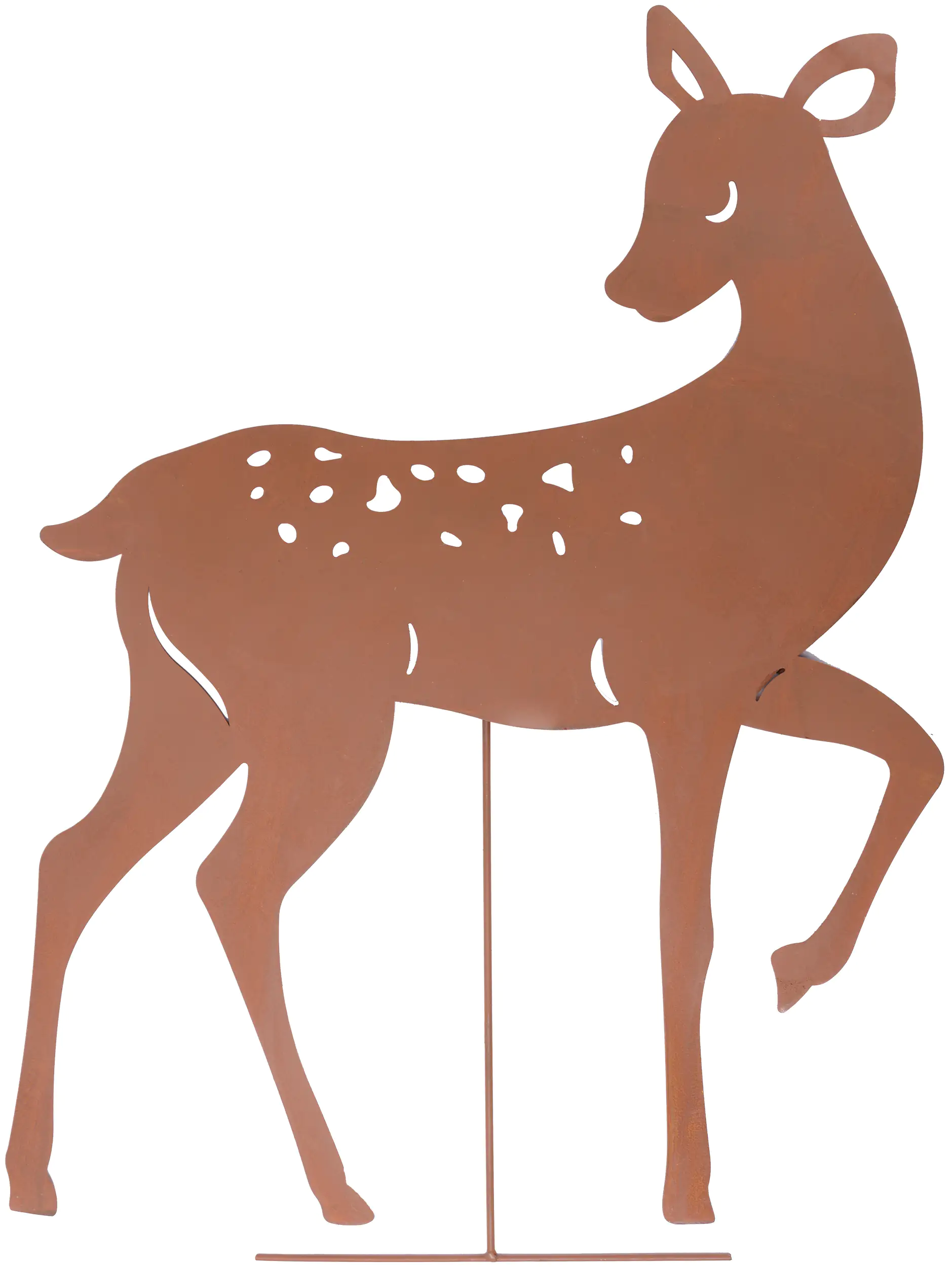 TrendLine Dekostecker Metall Rentier 73 x 54 cm rost