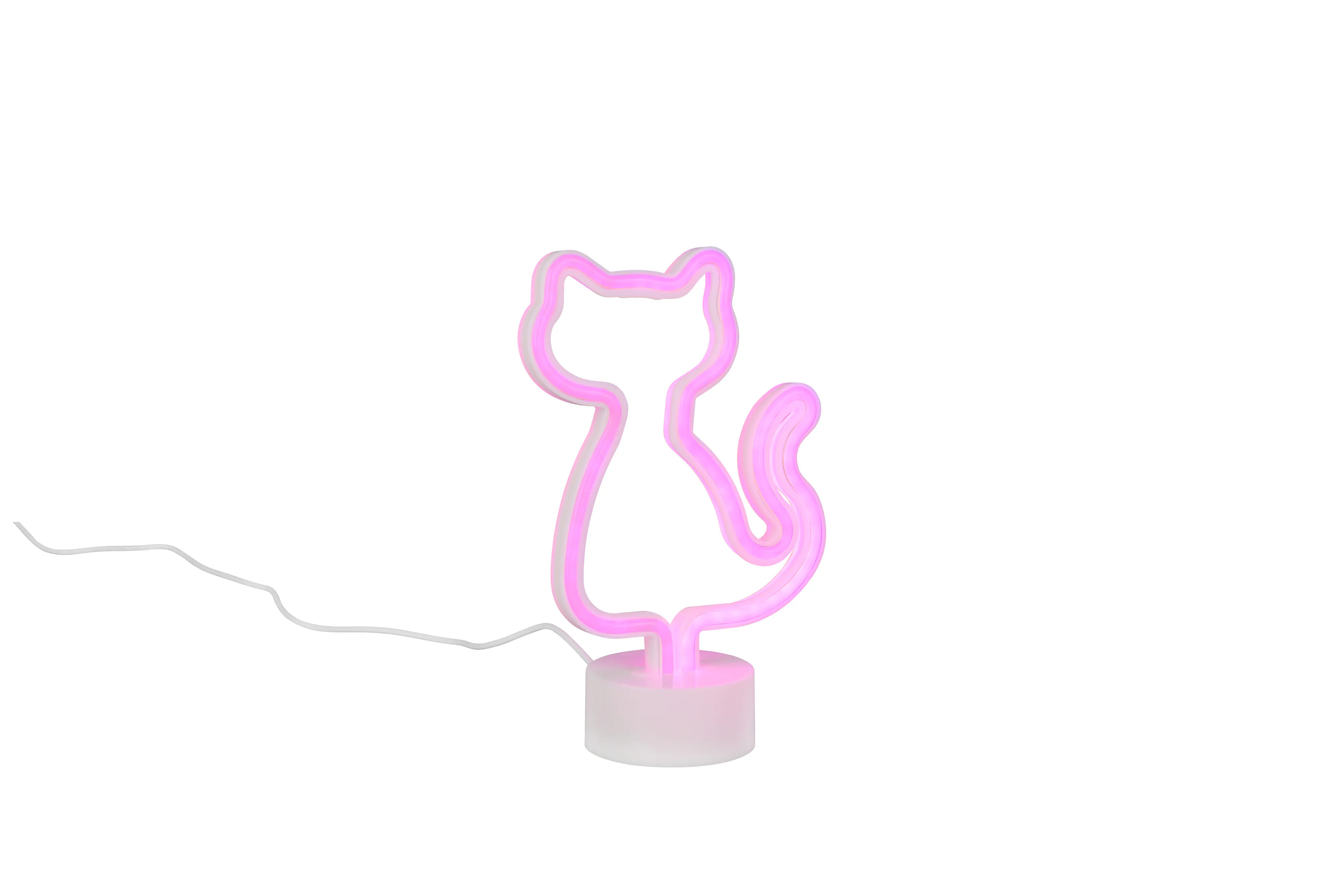 Reality LED-Tischleuchte Cat Fun 16 x 25 cm weiß