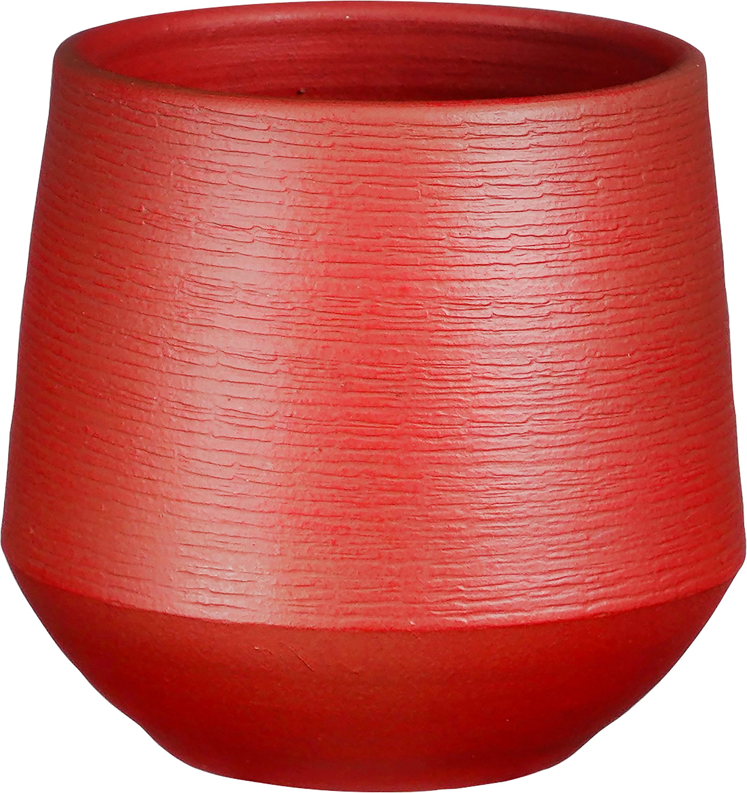 Mica Blumentopf dunkelrot Terracotta Ø 19 x 18 cm