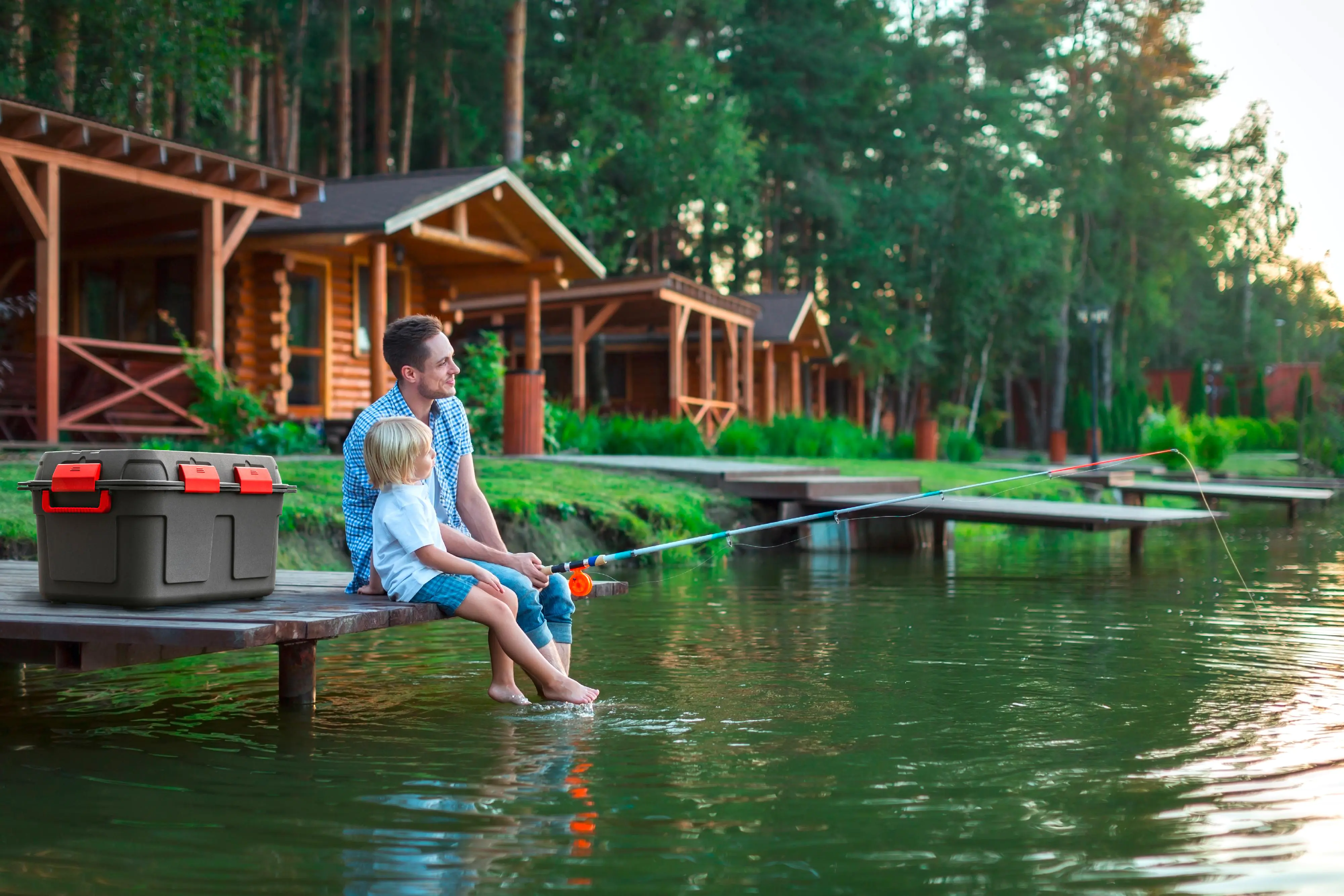 Sunware Aufbewahrungsbox Q-Line wasserdicht 130 L anthrazit/rot