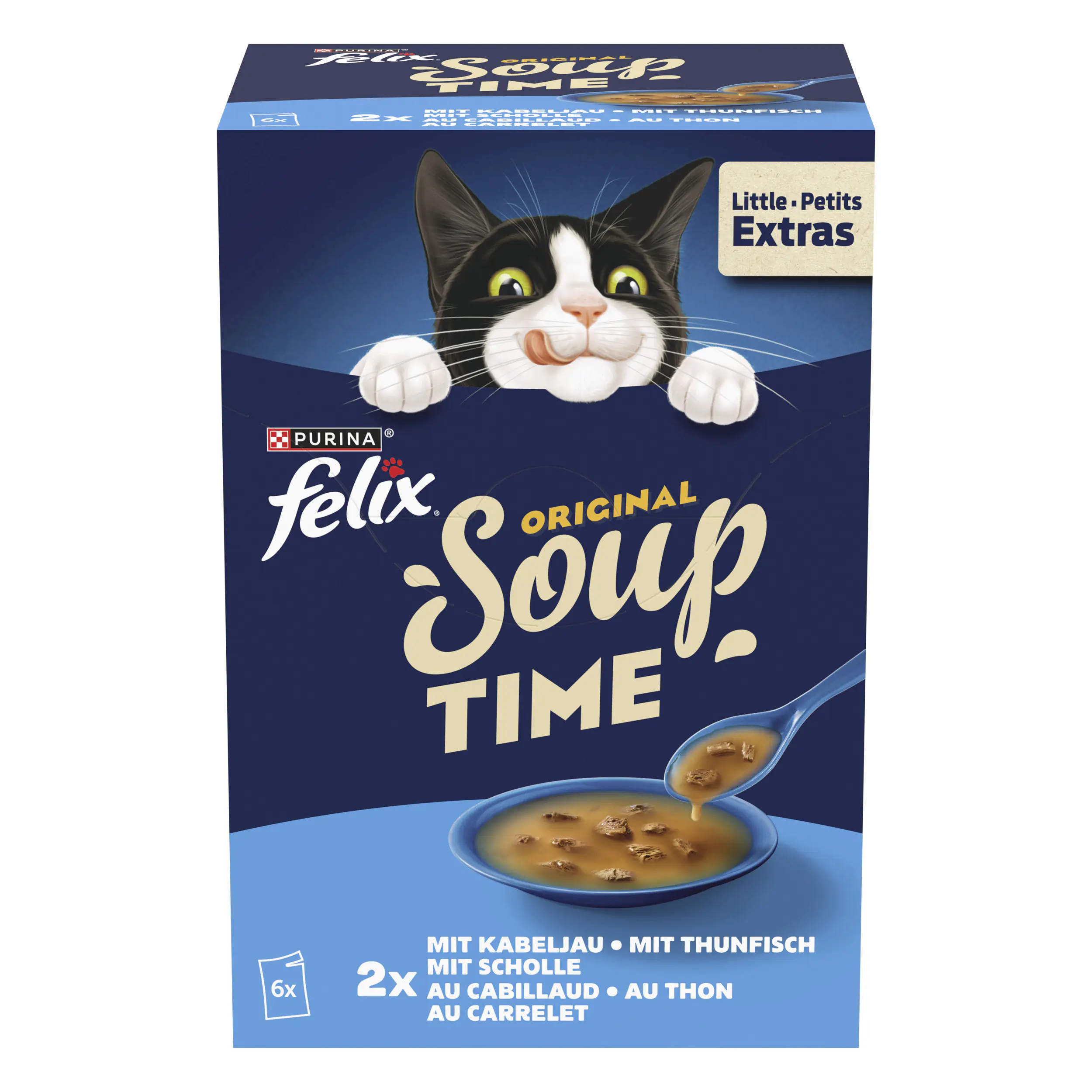 Felix Soup Geschmacksvielfalt aus dem Wasser Mix 6 x 48 g