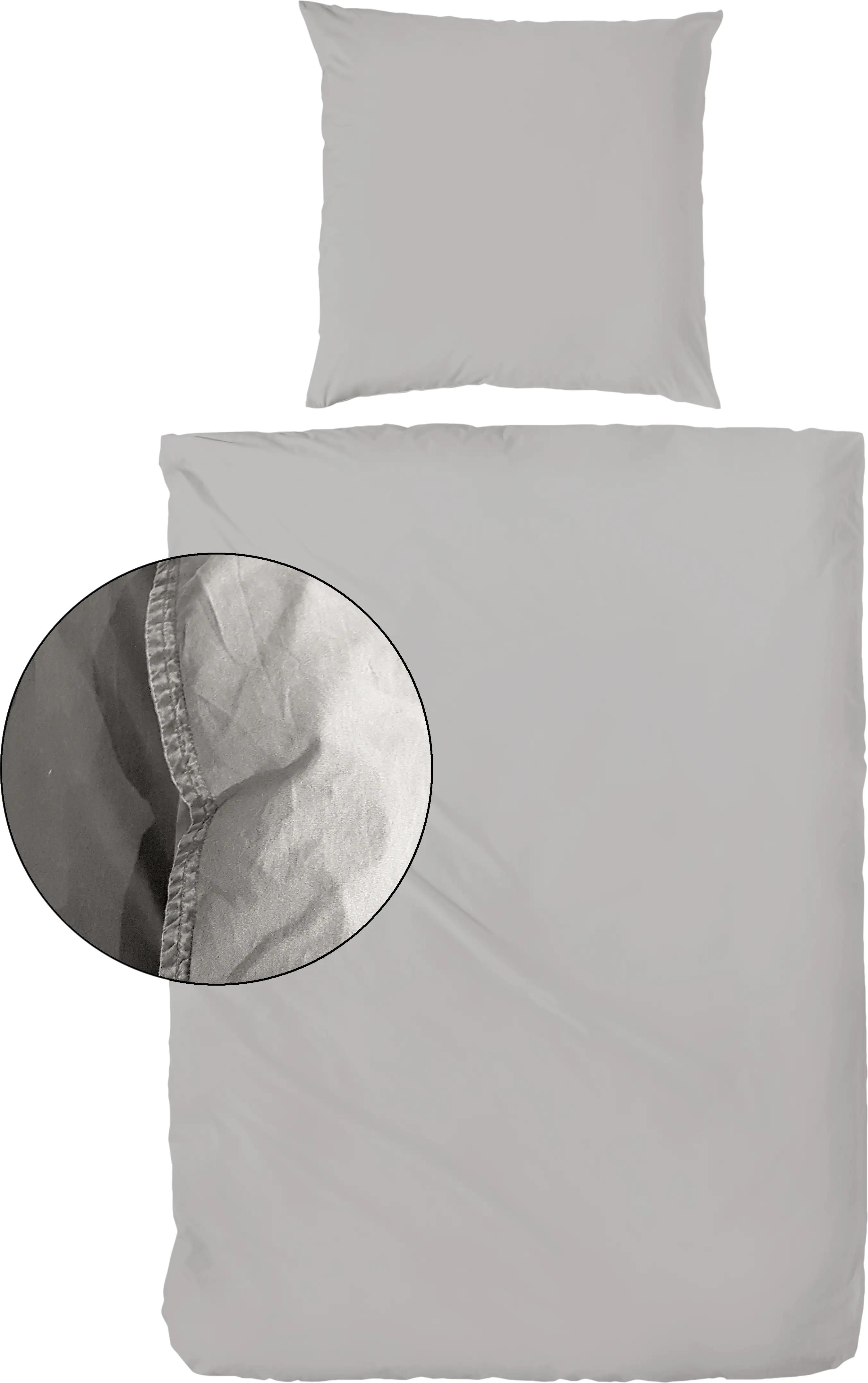 4002895107631 Vario Bettwäsche Renforce Stone washed kitt, 135 x 200 cm