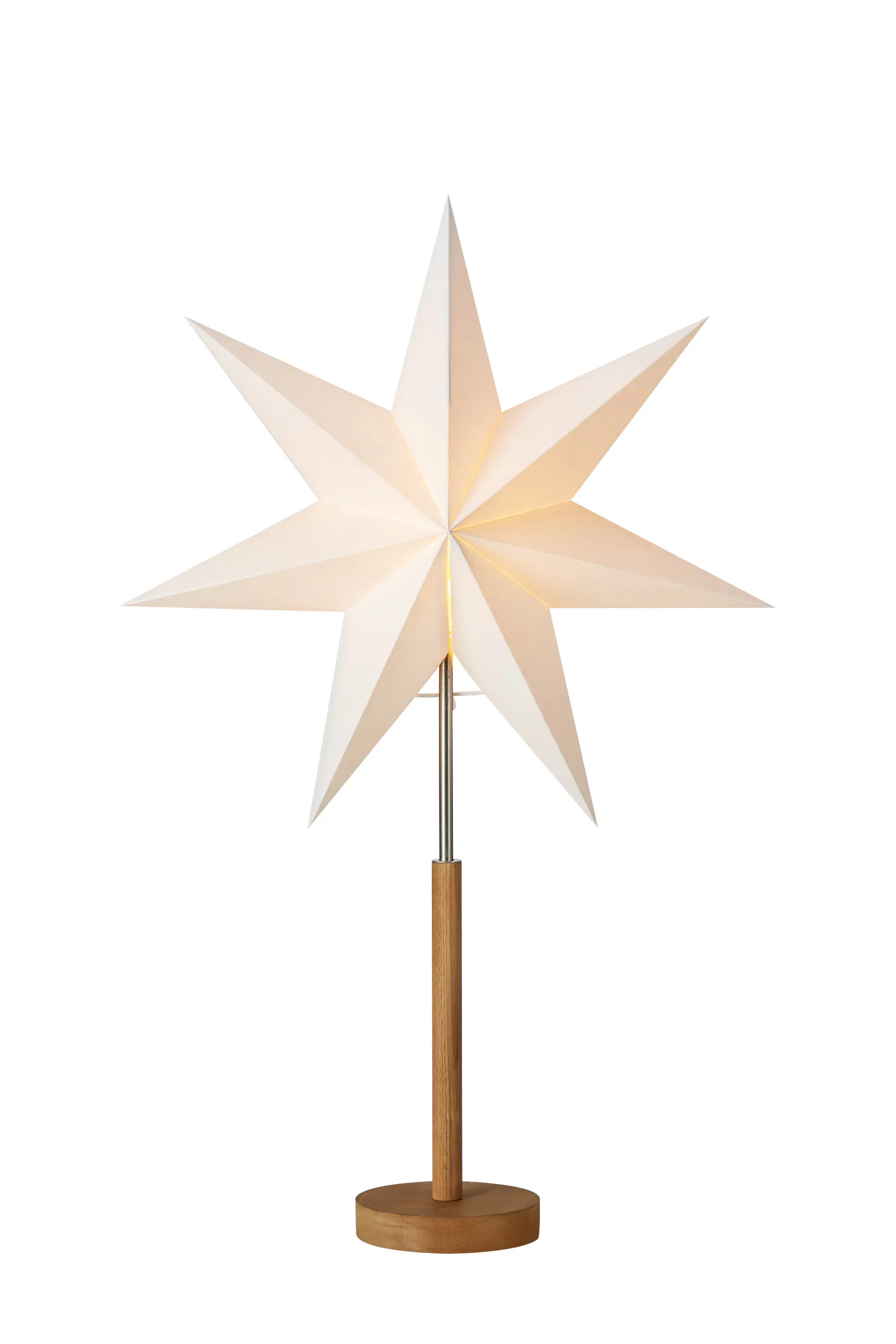 Markslöjd Tischstern Speranza mit Kabel weiß