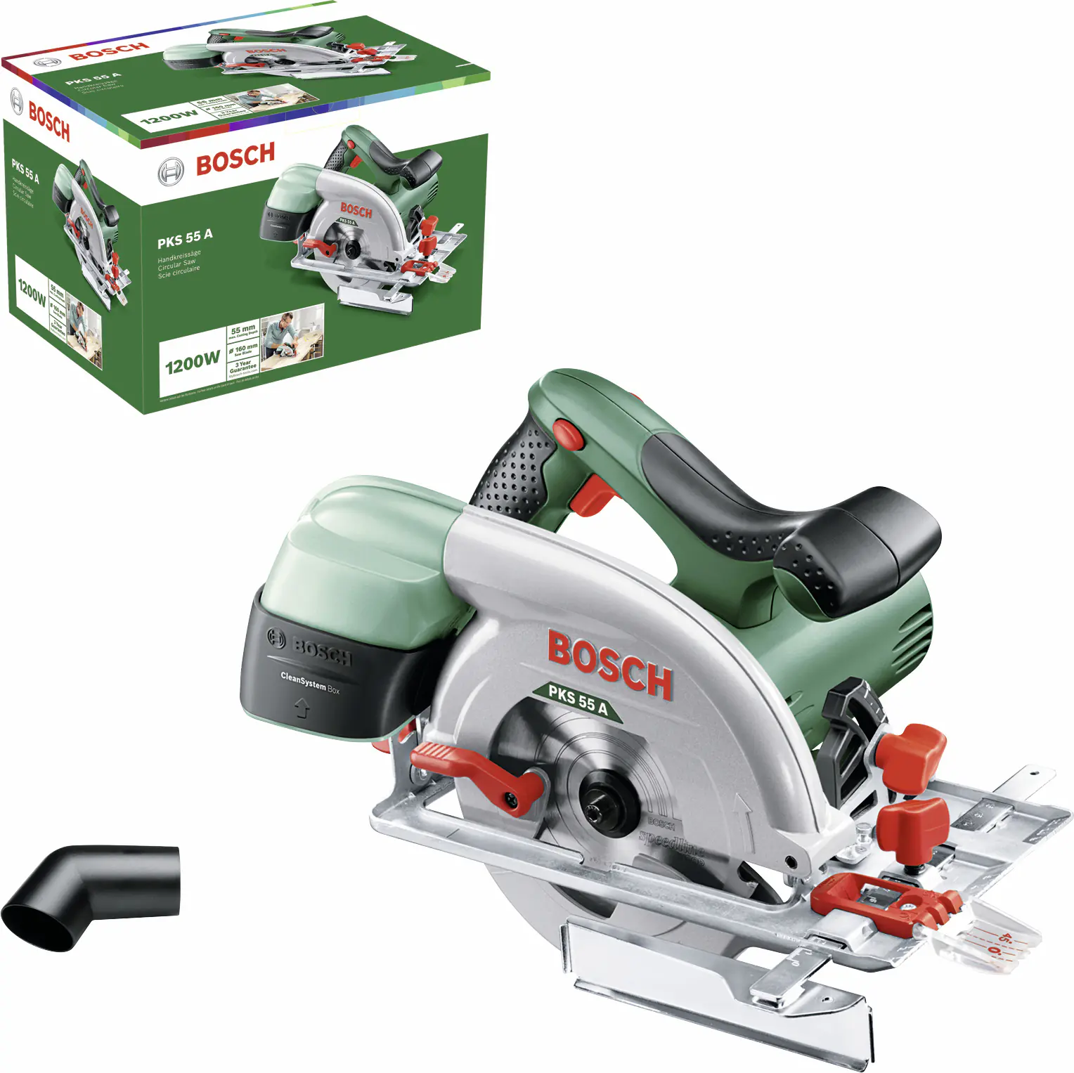 Bosch Handkreissäge PKS 55 A 1200 Watt