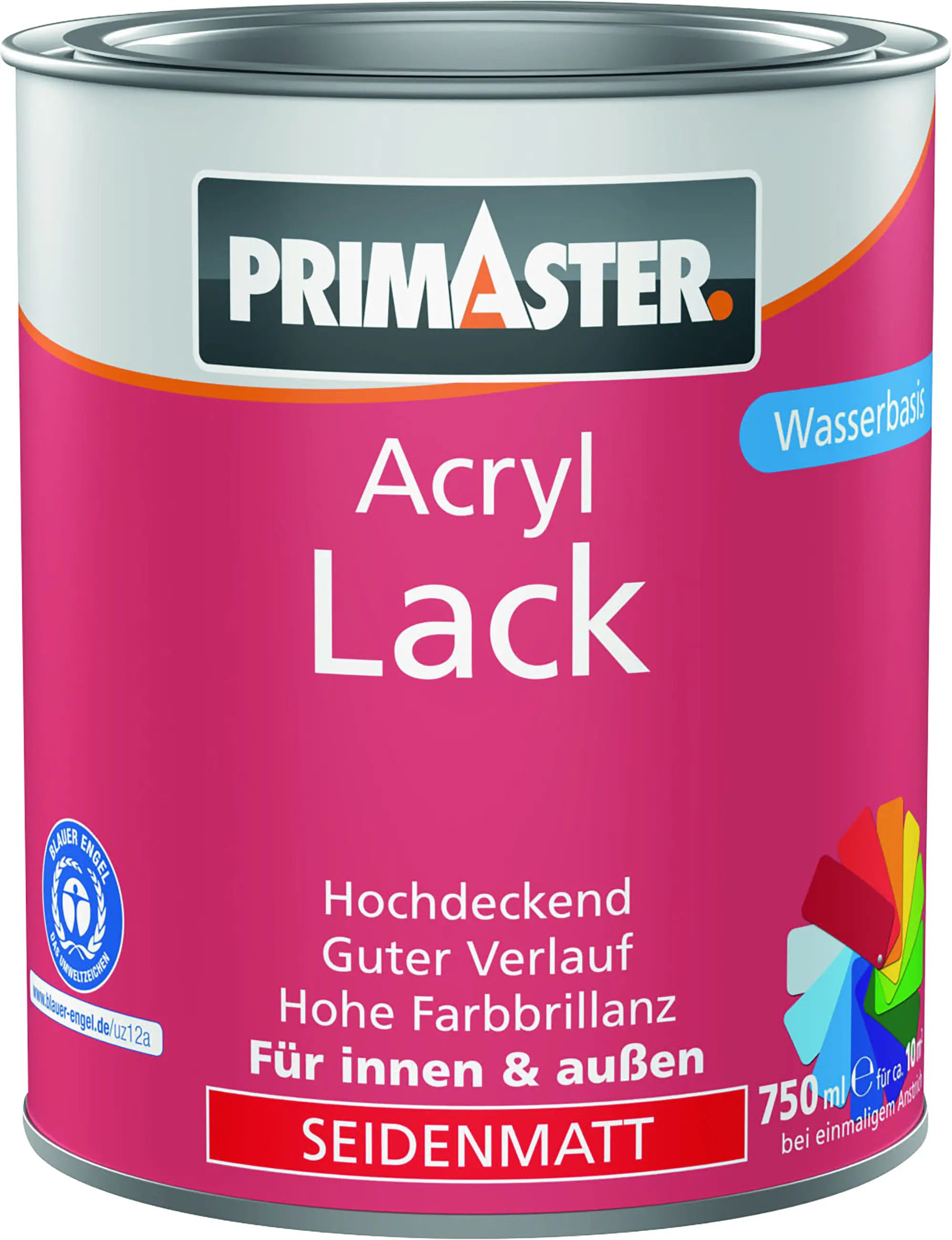 Primaster Acryl Lack cremeweiß seidenmatt 750 ml