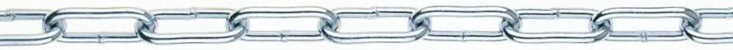 Conacord Rundstahl Kette 3 mm verzinkt Form C, 26 mm x 5,5 mm