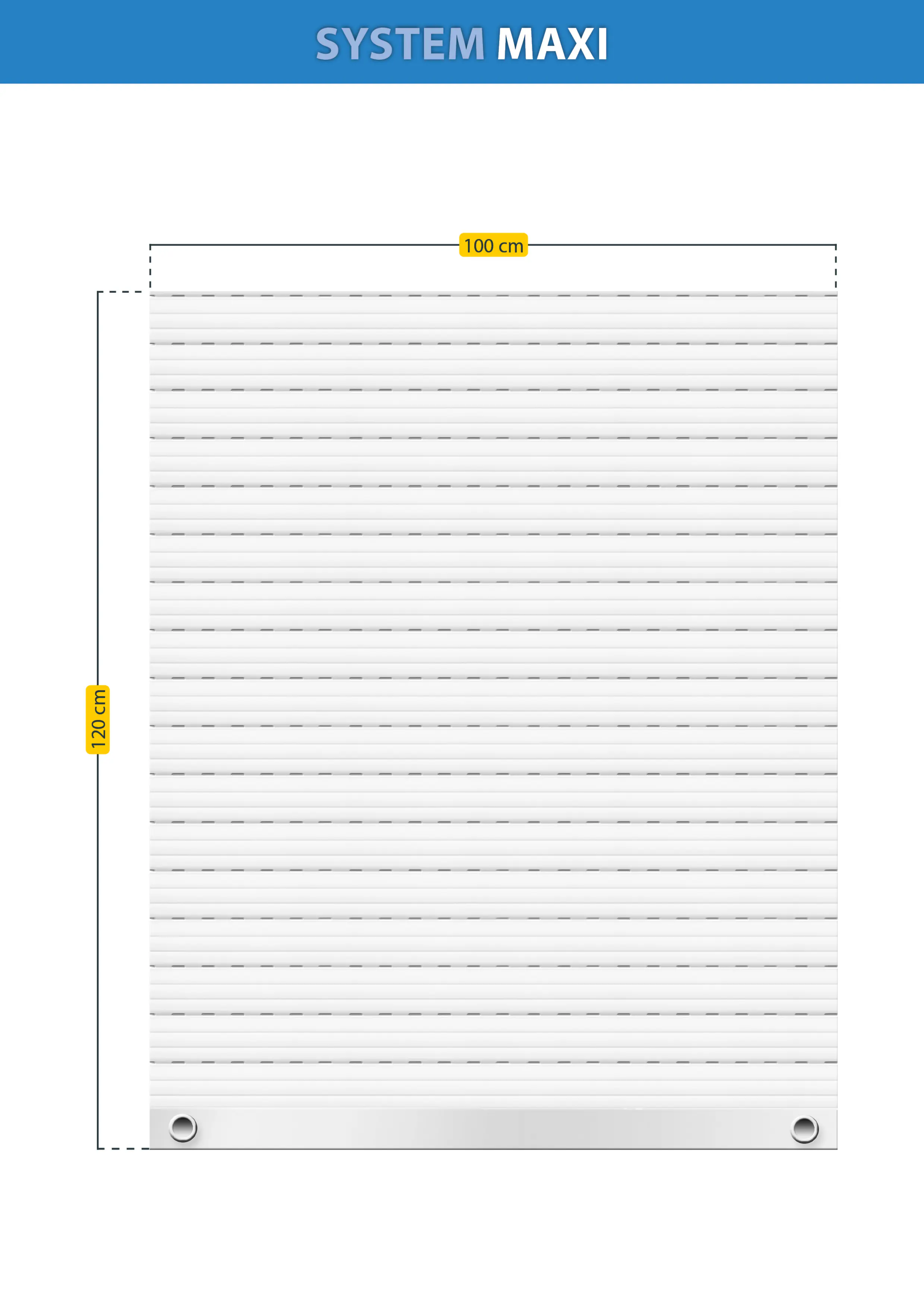 Schellenberg Rollladenpanzer Komplett-Set Maxi 100 x 120 cm weiß