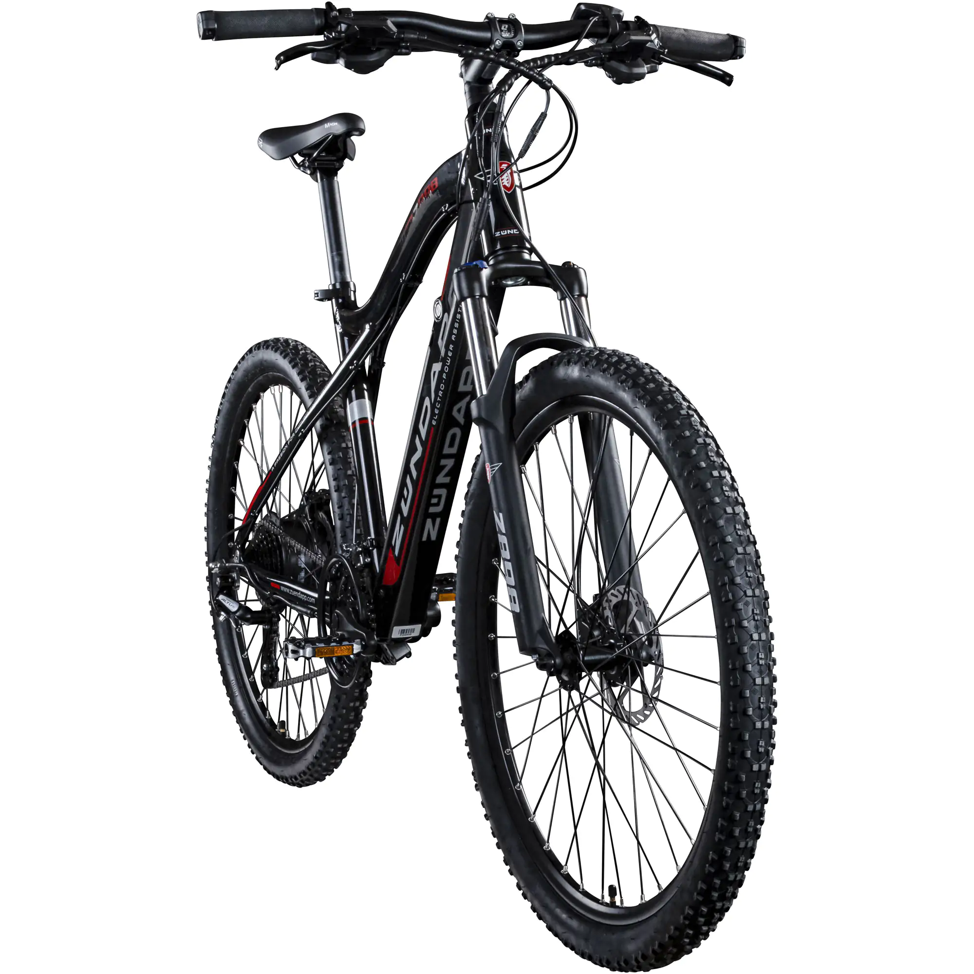 Zündapp E-Bike MTB Z898 27,5 Zoll RH 48cm 10-Gang Deore, 540 Wh schwarz rot