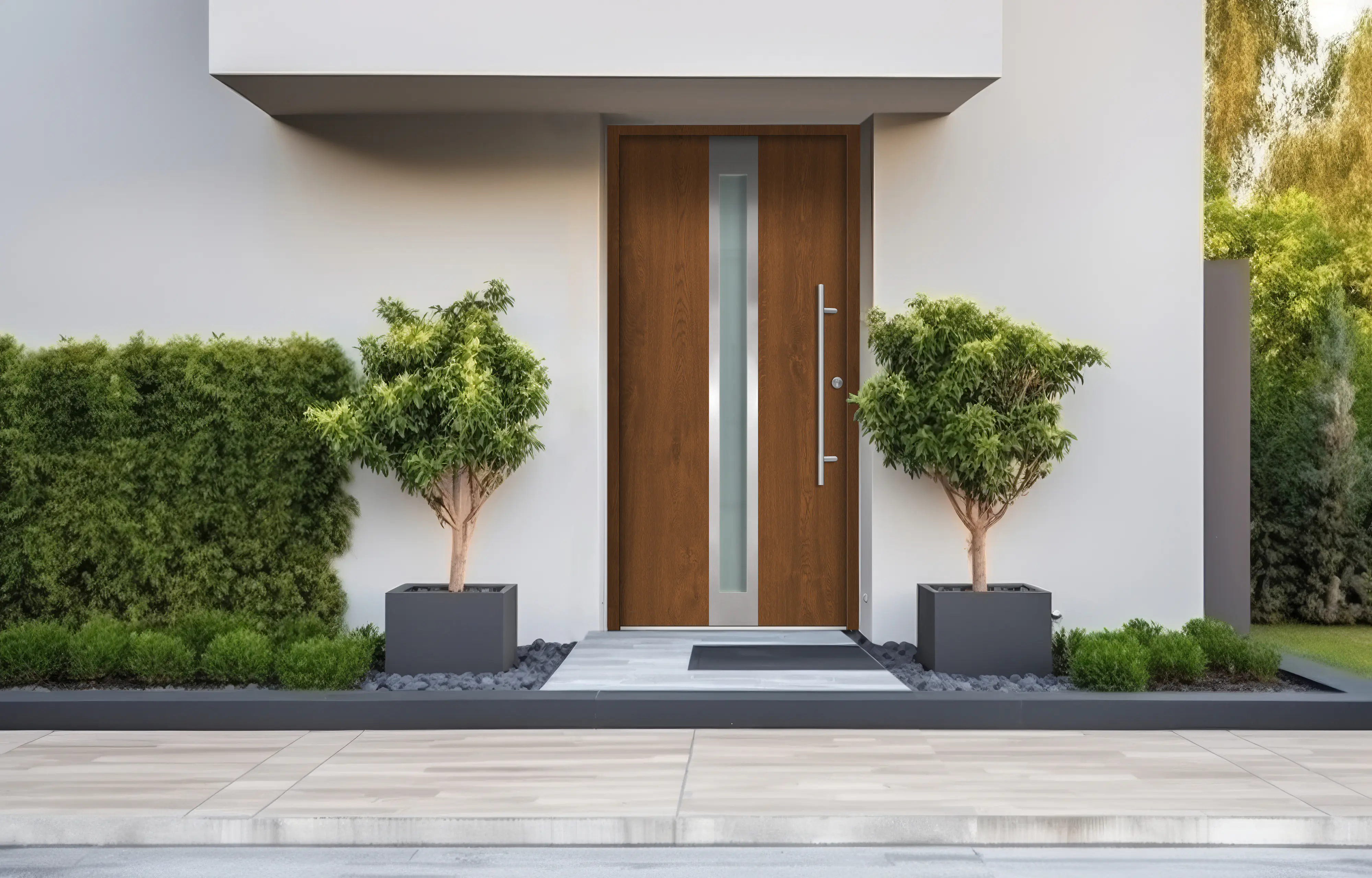 Splendoor Haustür Passivedoor Premium B01 Golden Oak DIN Rechts 100 x 210 cm