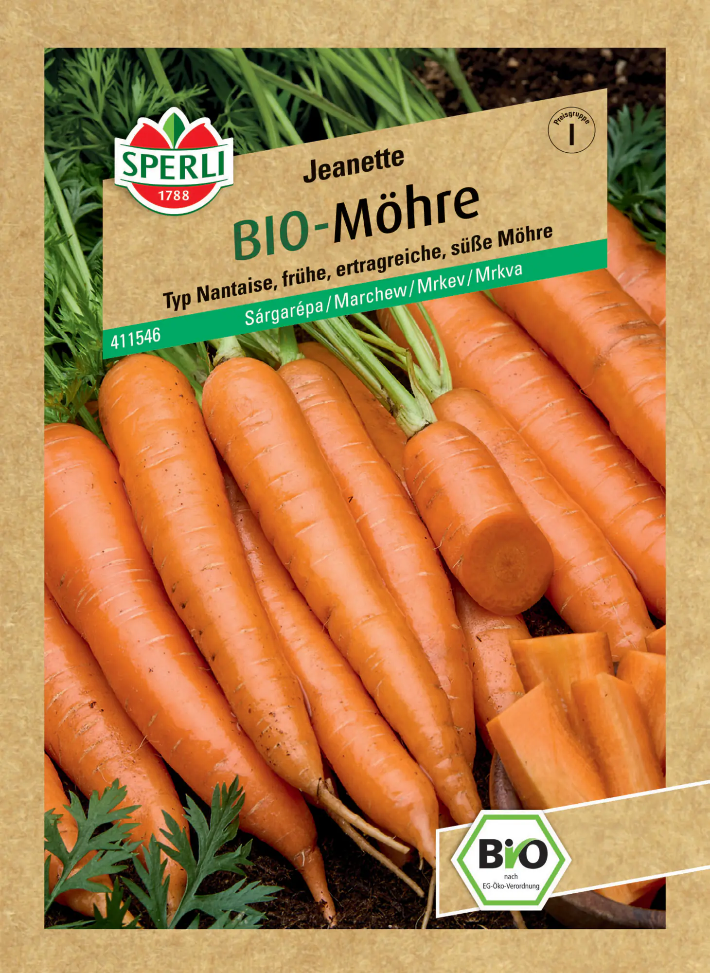 Sperli BIO Möhre Nantaise F1