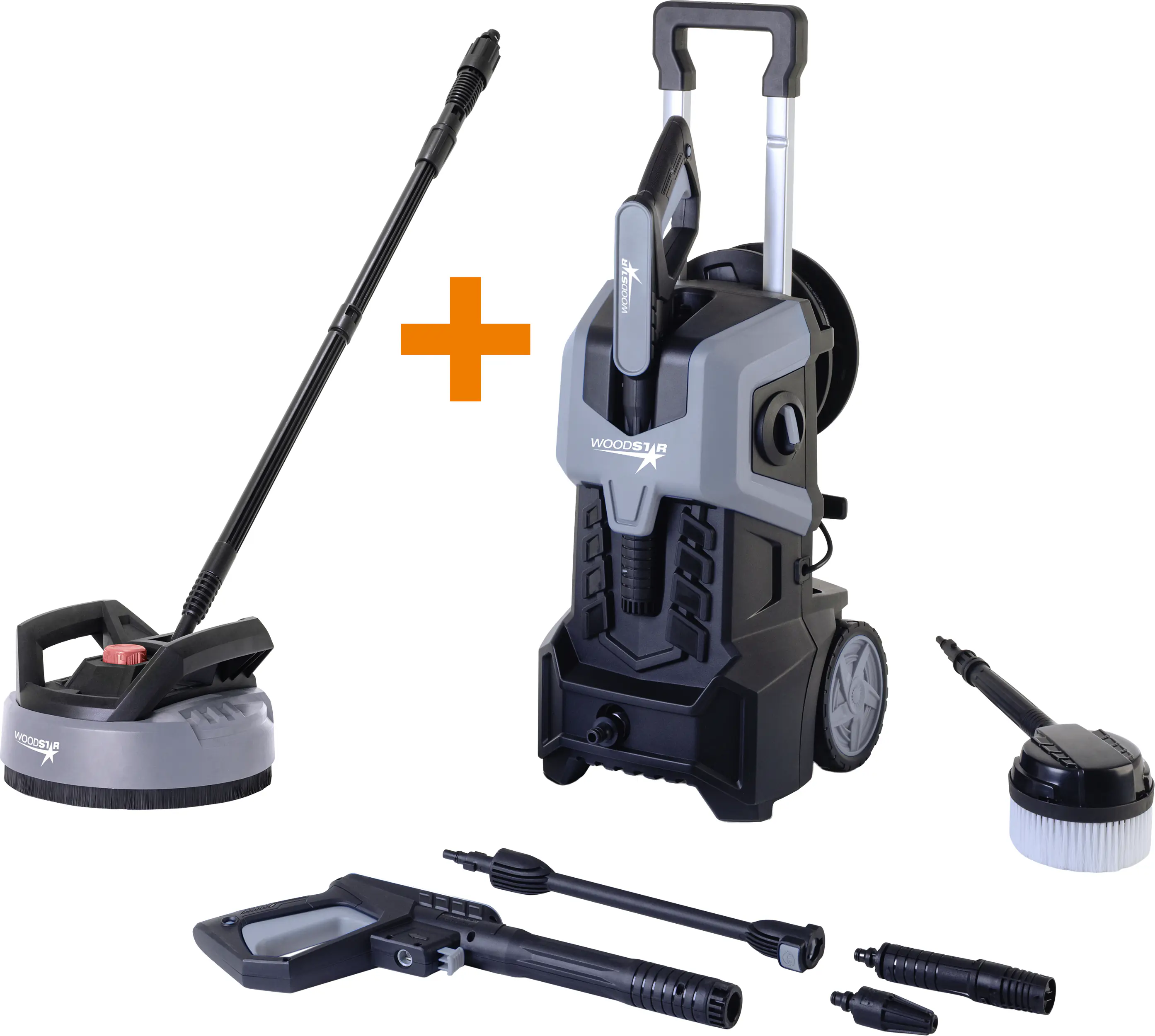 Woodster Hochdruckreiniger HDR320 inkl. Zubehör 2400 W 180 bar 480 l/h