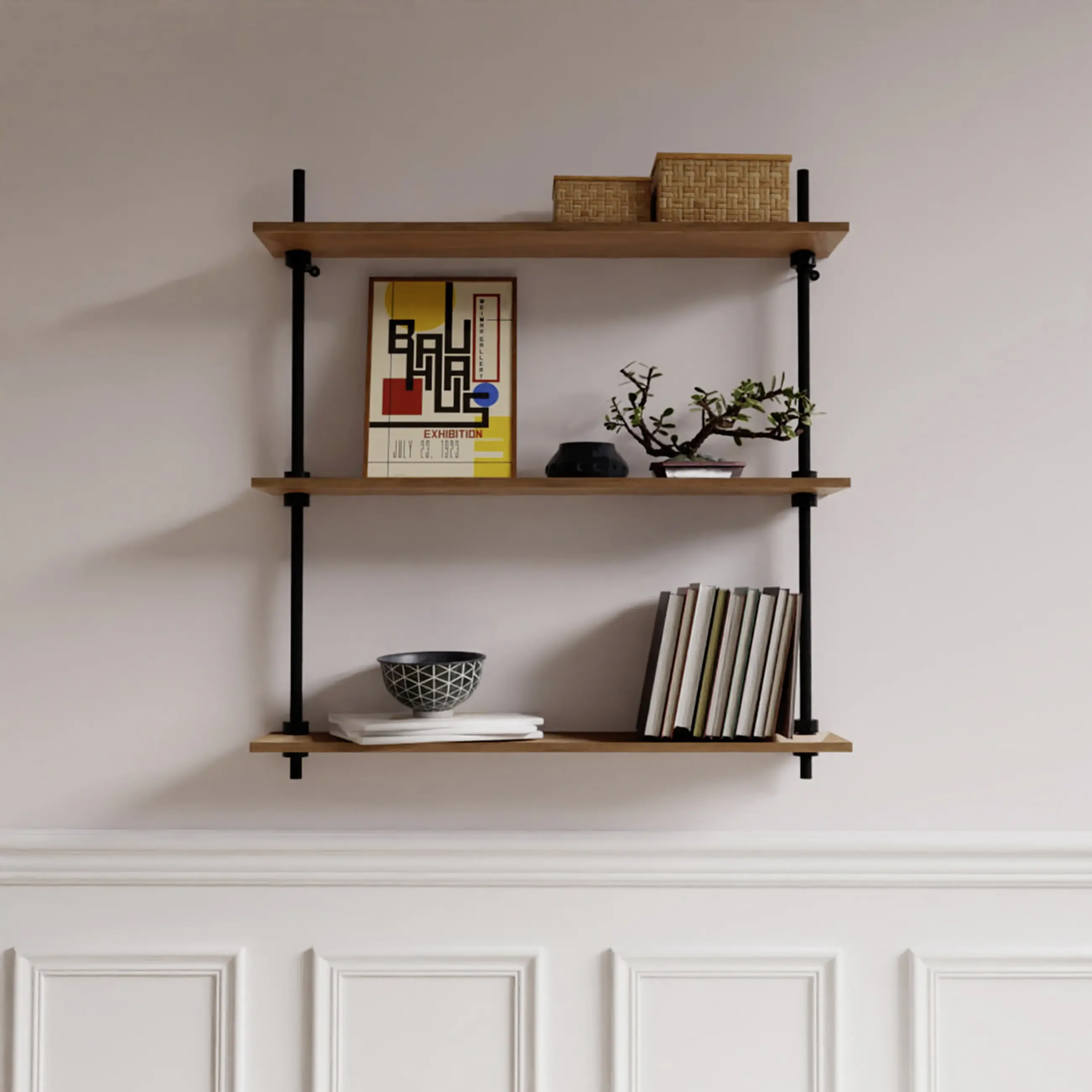 Ar Shelving Wandregal AR Deco Nebraska 92,5 x 85 cm 160 kg