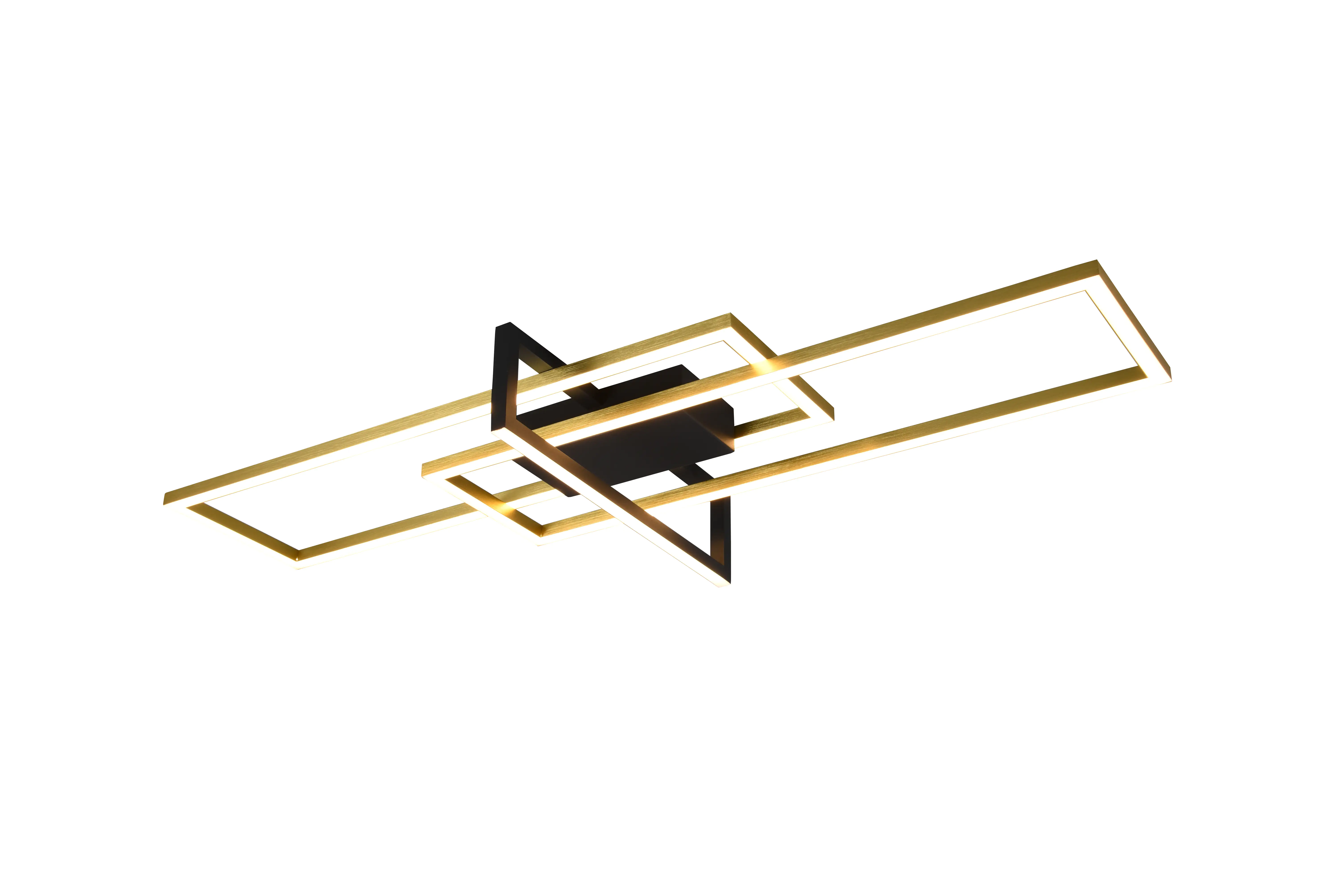 4017807487893_2 Trio LED Deckenleuchte Salinas schwarz, gold, Switch Dimmer