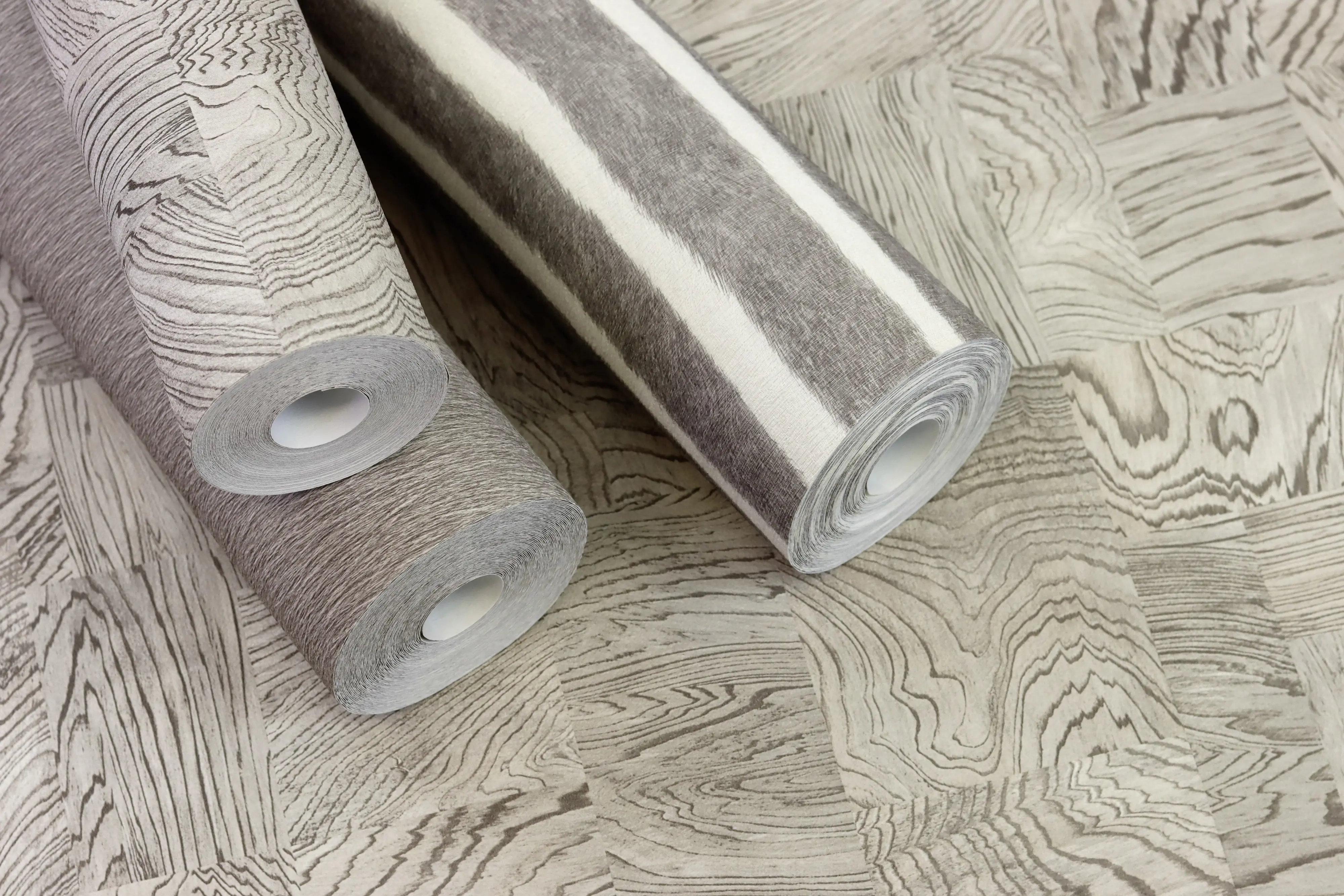Rasch Vliestapete 751062 Grau-Hellgrau Uni 10,05 m x 0,53 m