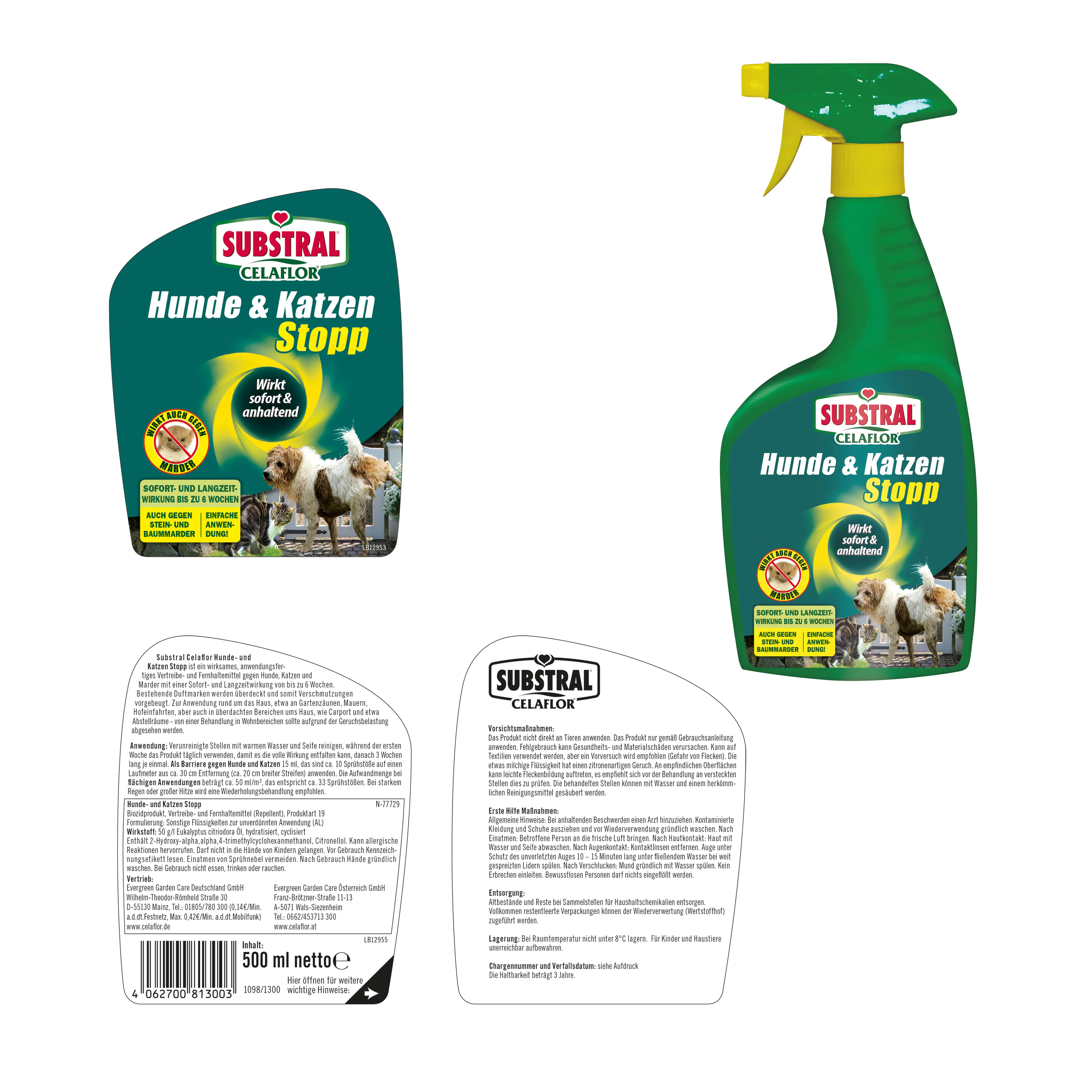 Substral Celaflor Hunde & Katzen Stopp 500 ml