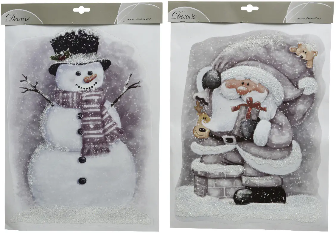 Kaemingk Fensterbilder Schneemann Weihnachtsmann 10 x 29,5 x 40 cm Kaemingk Fensterbilder Schneemann Weihnachtsmann 10 x 29,5 x 40 cm