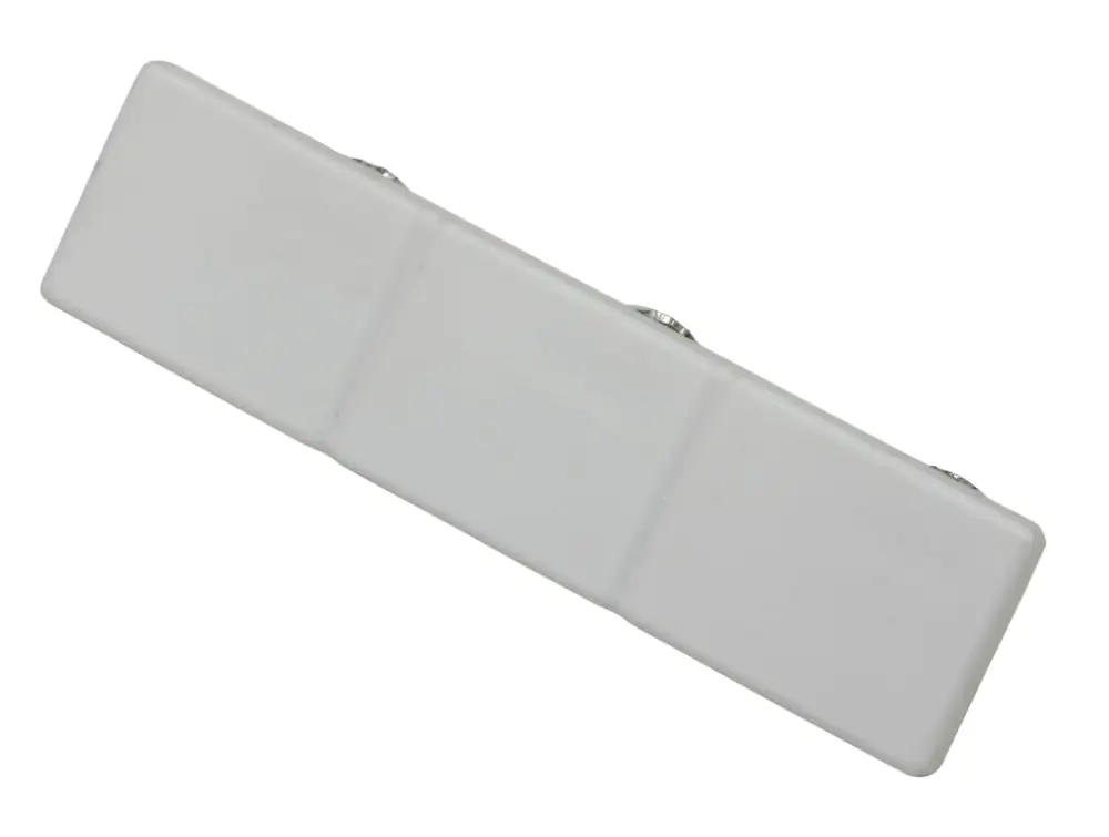 Gardinia Endstück Atlanta für Flächenvorhangschiene weiß, 3-läufig, 1 Paar