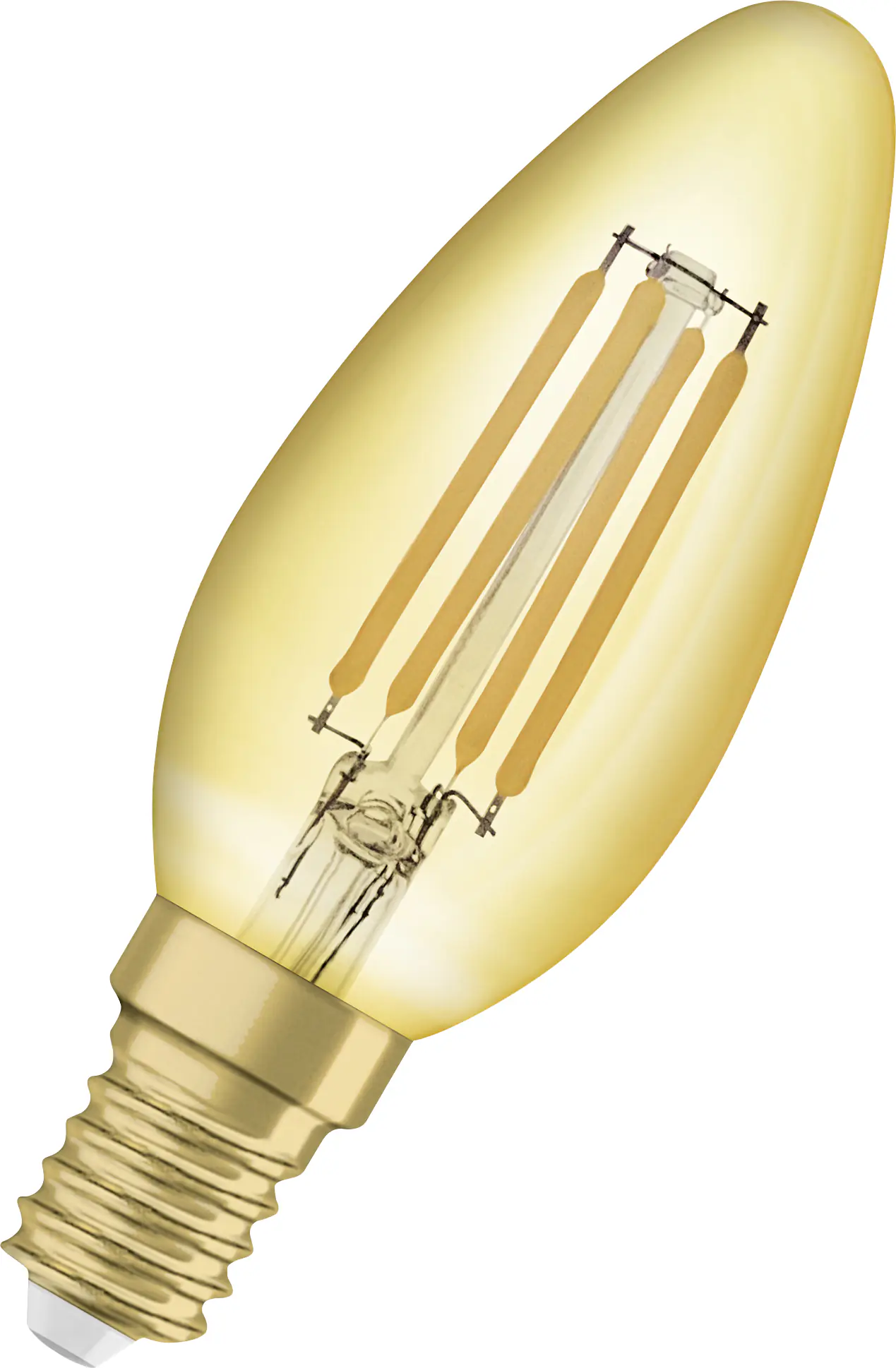 Osram LED Kerzenlampe E14 4 W warmweiß amber