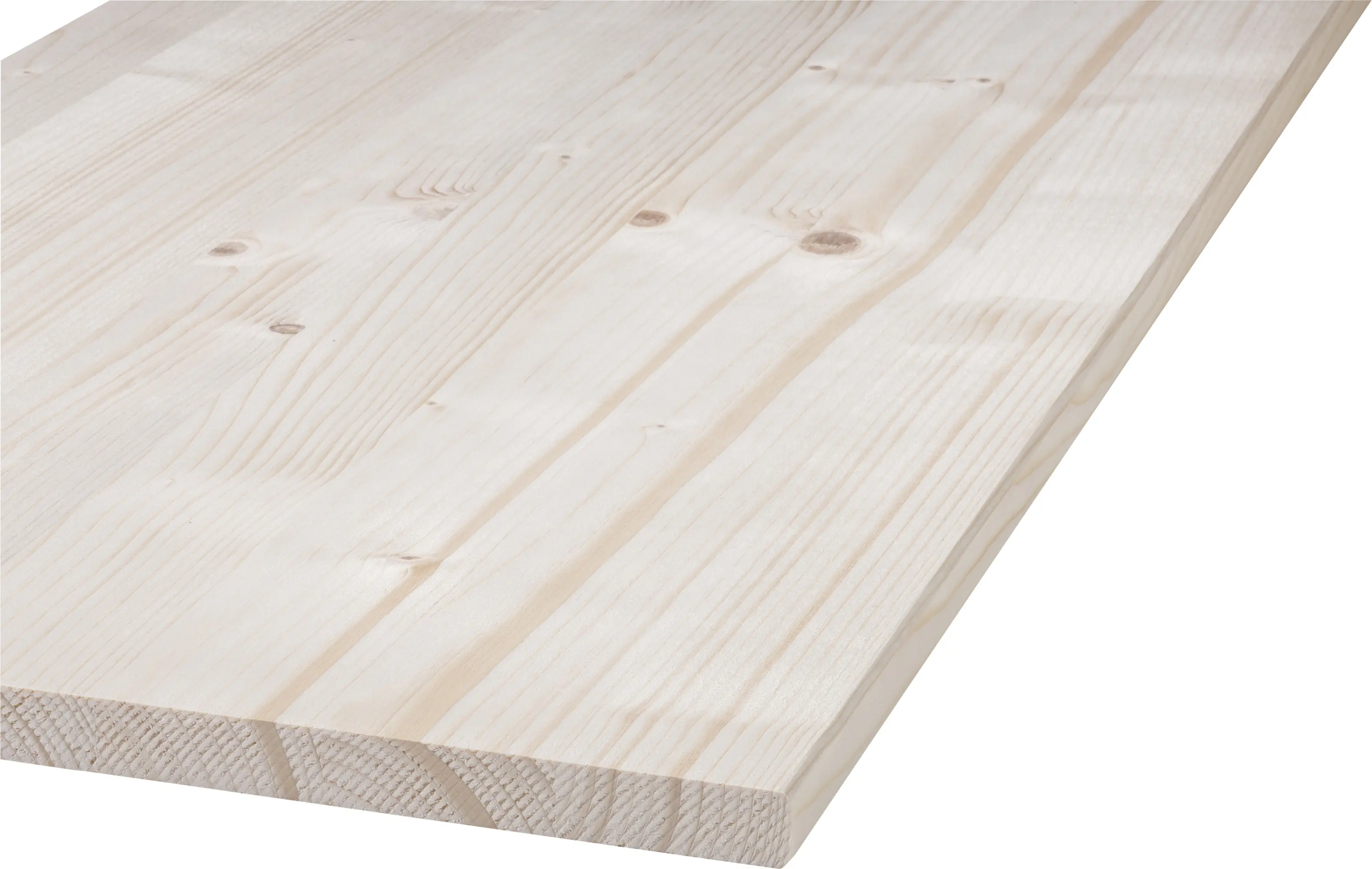 Massivholzplatte Nadelholz Naturwuchs unfoliert 60 x 200 cm 18 mm