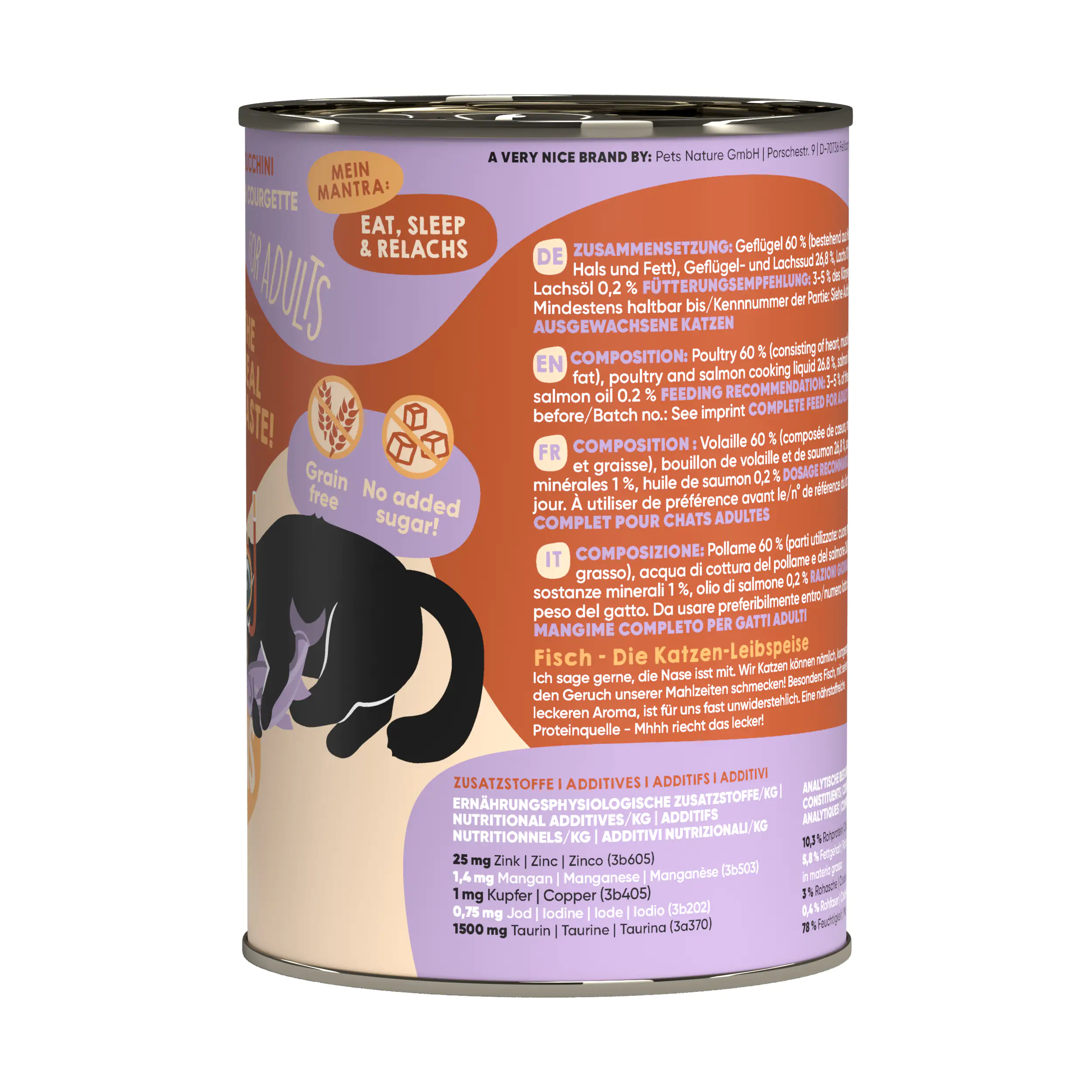 Lucky Lou Katzenfutter Geflügel und Lachs 400 g