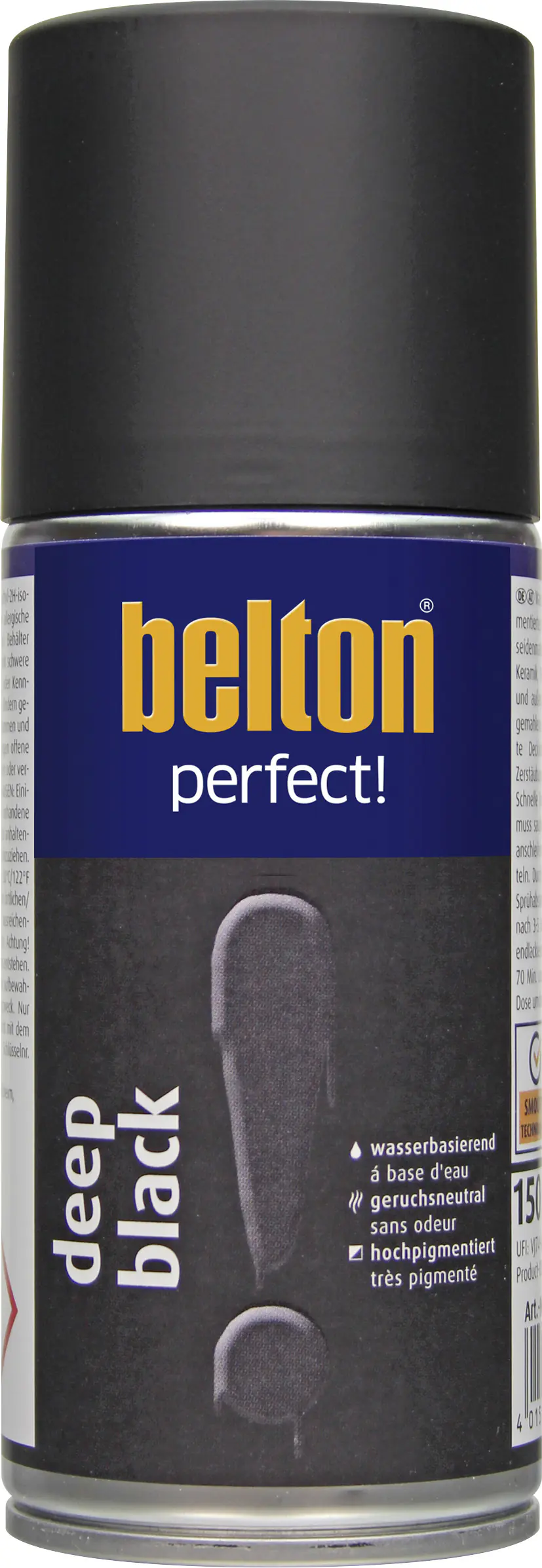 Belton perfect Lackspray 150 ml Deep black seidenmatt Belton perfect Lackspray 150 ml Deep black seidenmatt