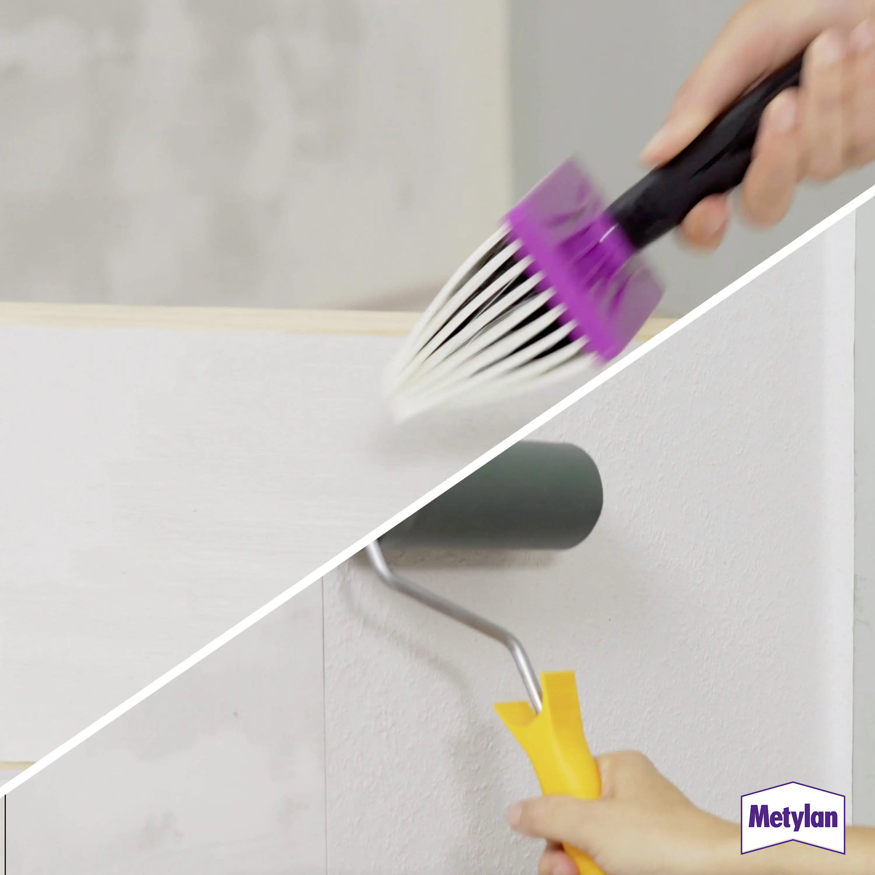 Metylan Raufaser Tapetenkleister 360 g Paket, trocknet transparent