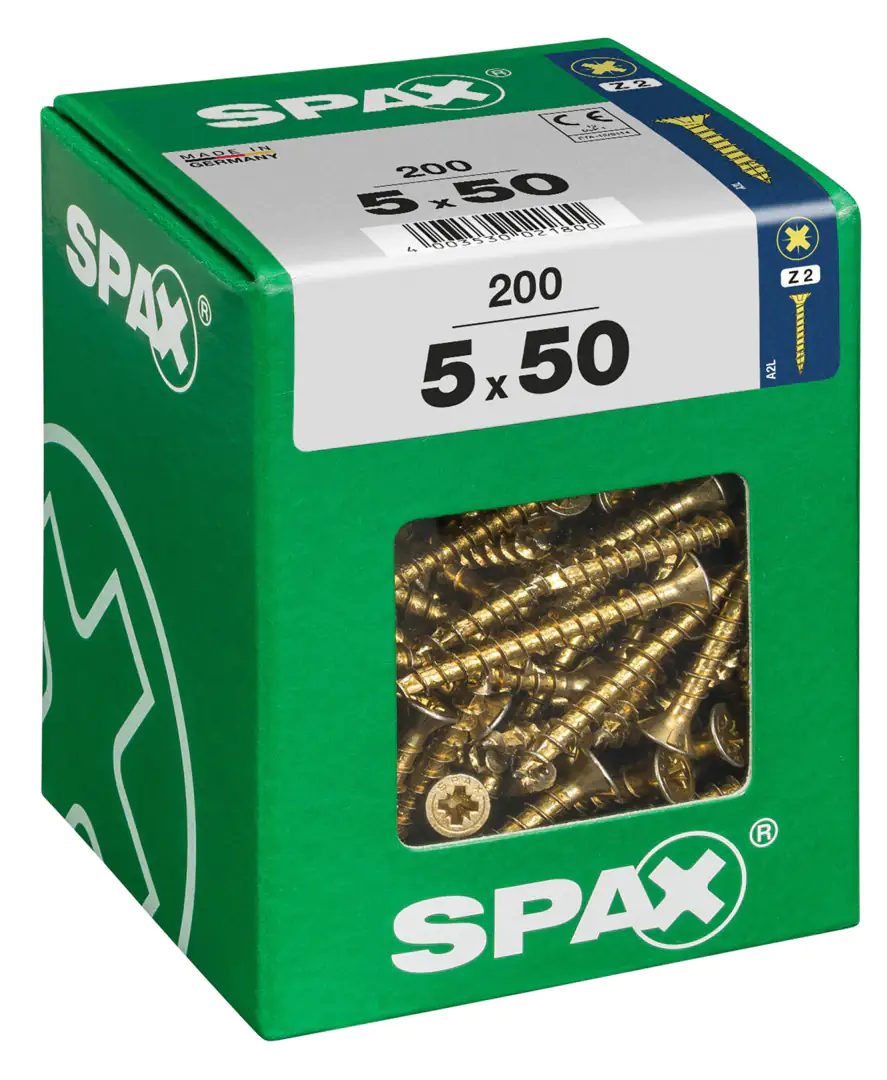 Spax Universalschrauben 5.0 x 50 mm PZ 2 - 200 Stk.