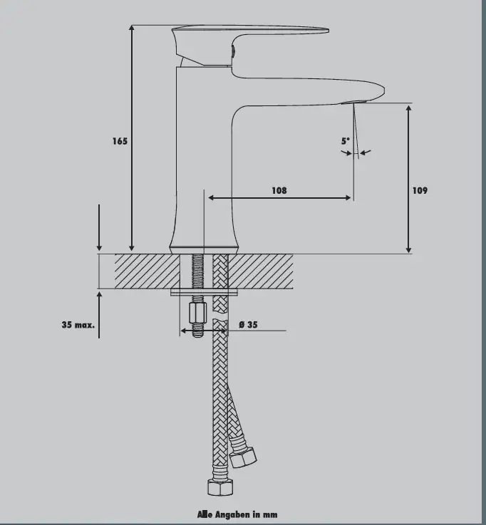 Primaster Waschtischarmatur Dresden verchromt