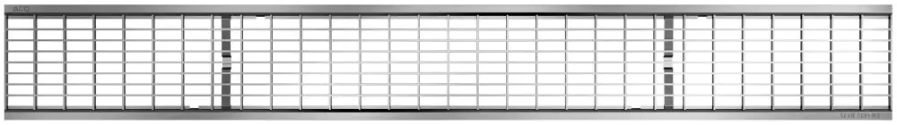 ACO Maschenrost Galaline 0,5 m silber