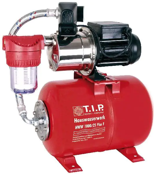T.I.P. Hauswasserwerk HWW 1000/25 Plus F max. Fördermenge: 3.300 l/h, 800 W T.I.P. Hauswasserwerk HWW 1000/25 Plus F max. Fördermenge: 3.300 l/h, 800 W
