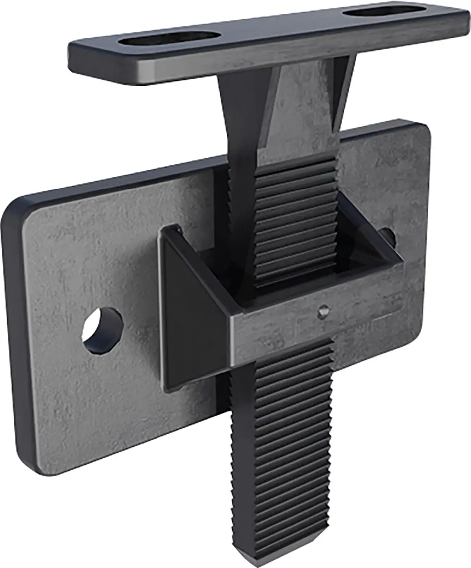 HSI Terra GriDeck Befestigungsclip für Terrassendielen inkl. Schrauben Polypropylen schwarz