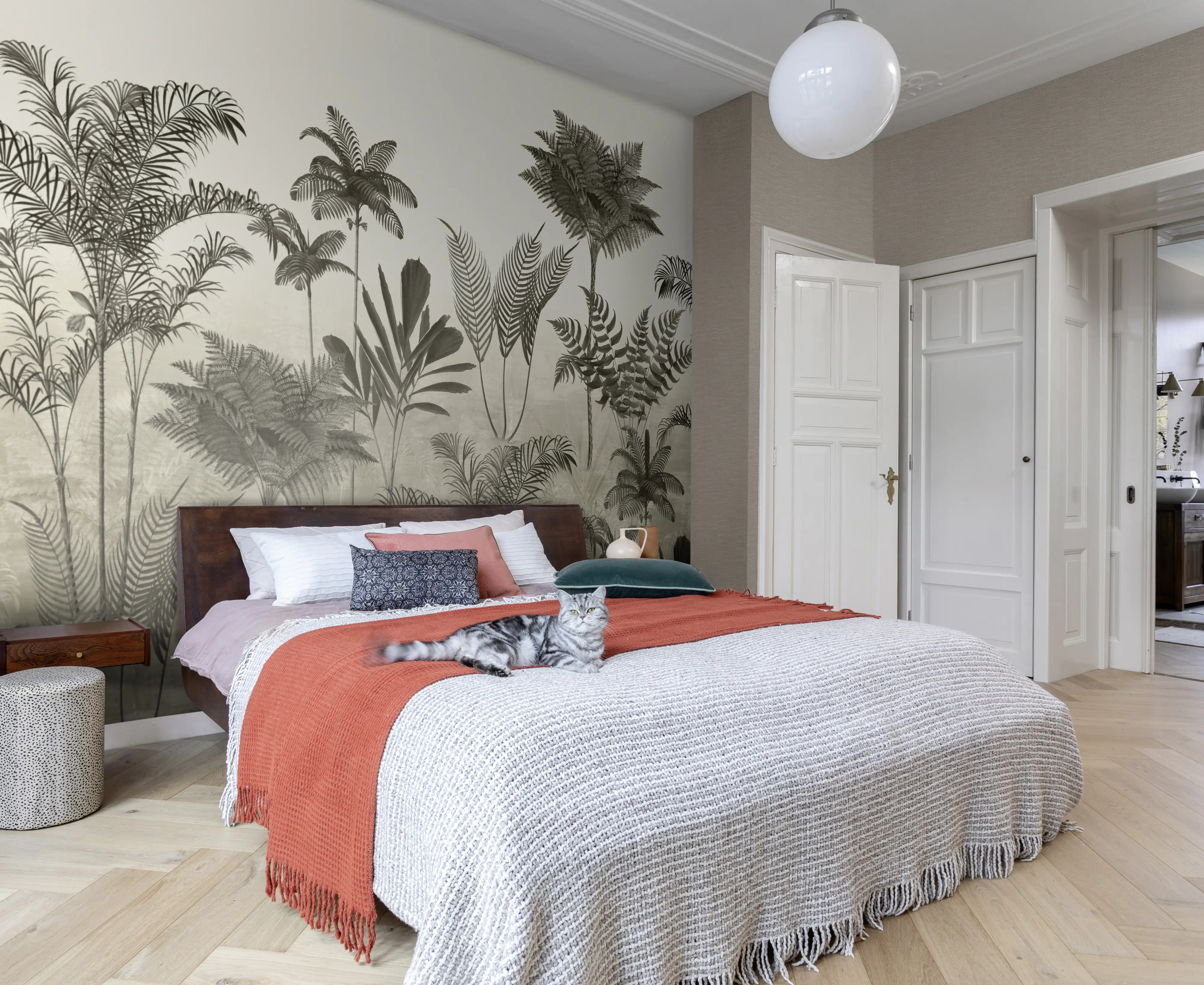 Rasch Vlies Fototapete 556254 Grau-Vintage Muster & Motive 3 m x 4,24 m