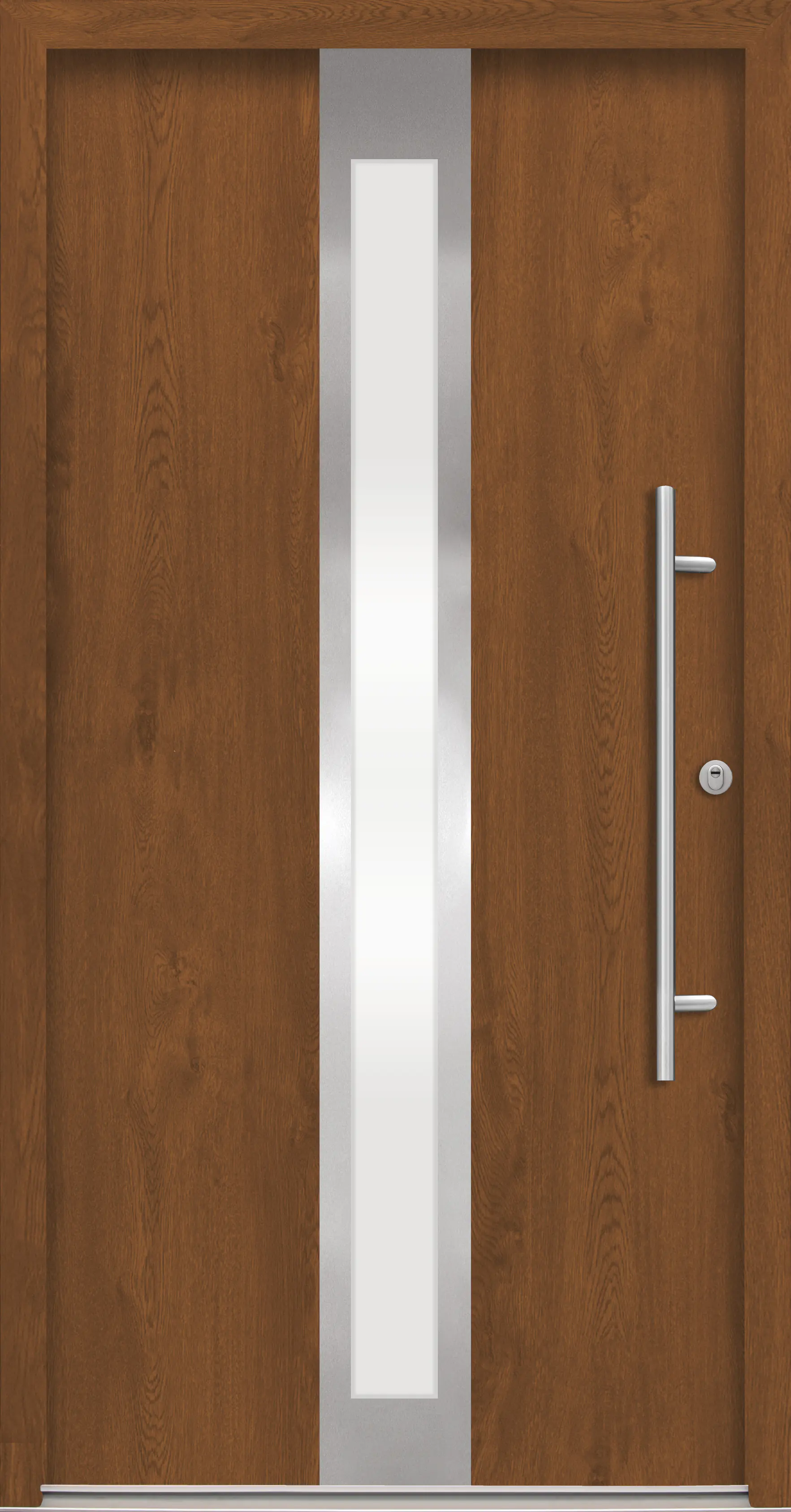Splendoor Haustür Passivedoor Premium B01 RC2 Golden Oak DIN Rechts 110 x 210 cm
