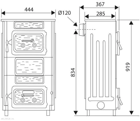 Wamsler Werkstattofen WO 109-8F Stahl, 8 kW, mit Sichtfenster