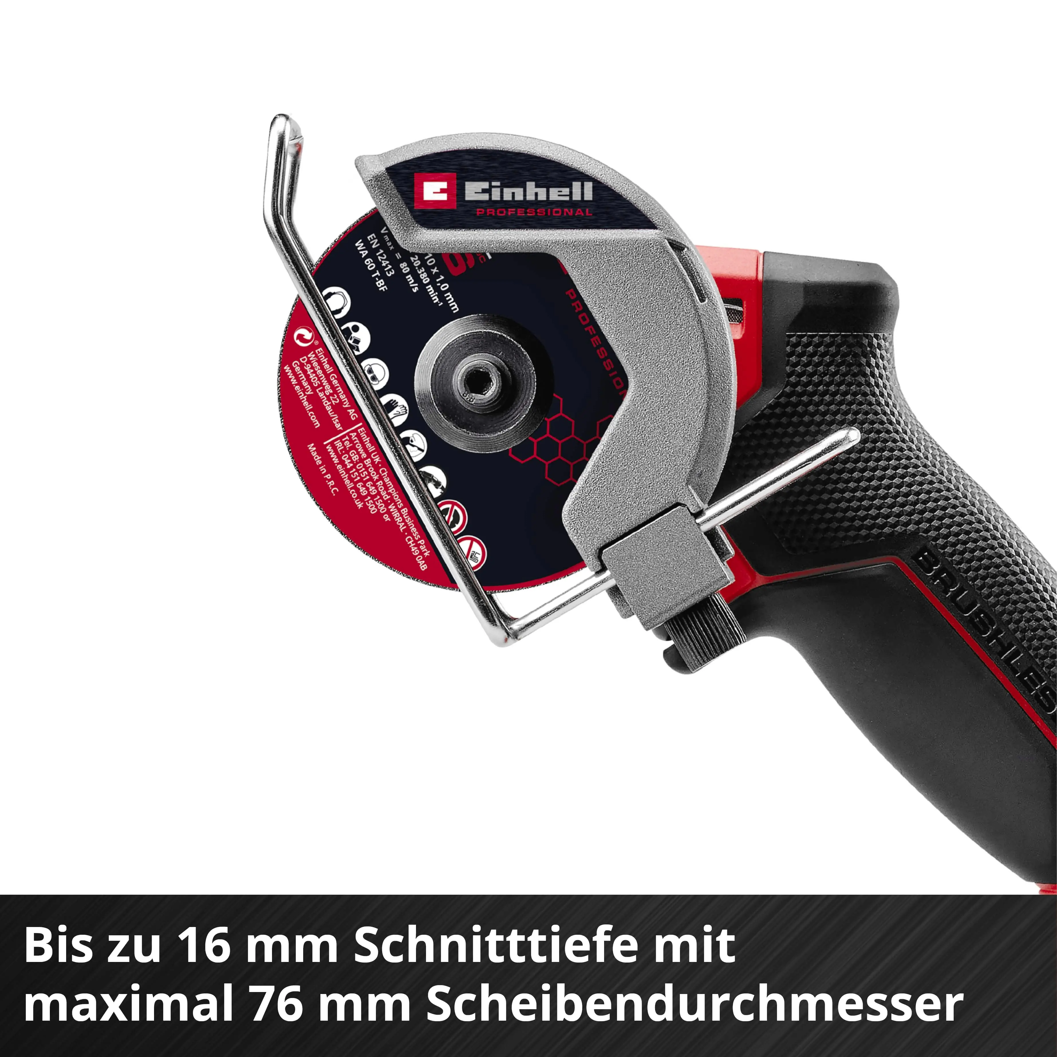 Einhell Professional Akku-Trennschleifer TP-CO 18/76-C Li BL Solo
