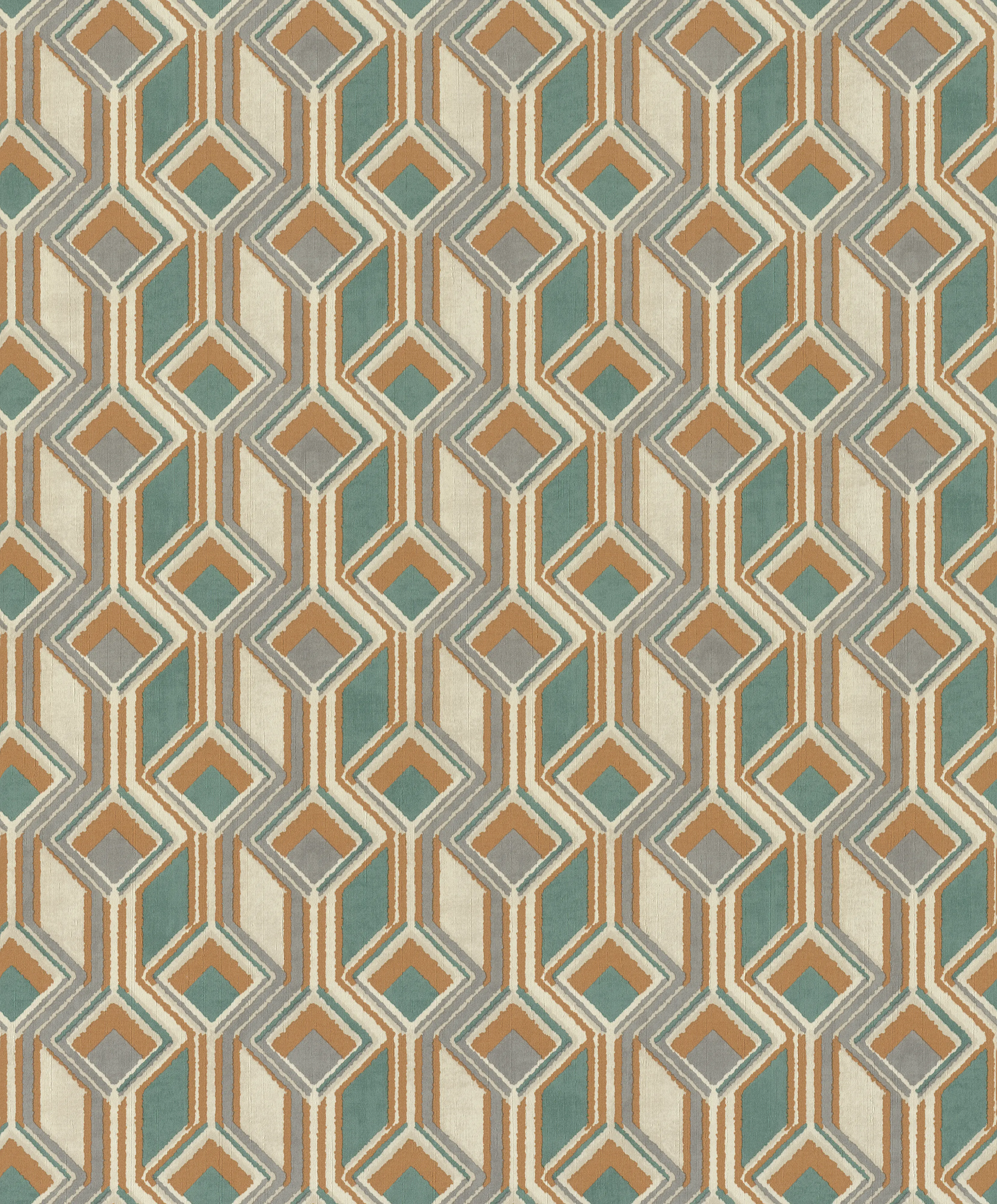 Rasch Vliestapete 746525 Orange-Braunorange Muster & Motive 10,05 m x 0,53 m