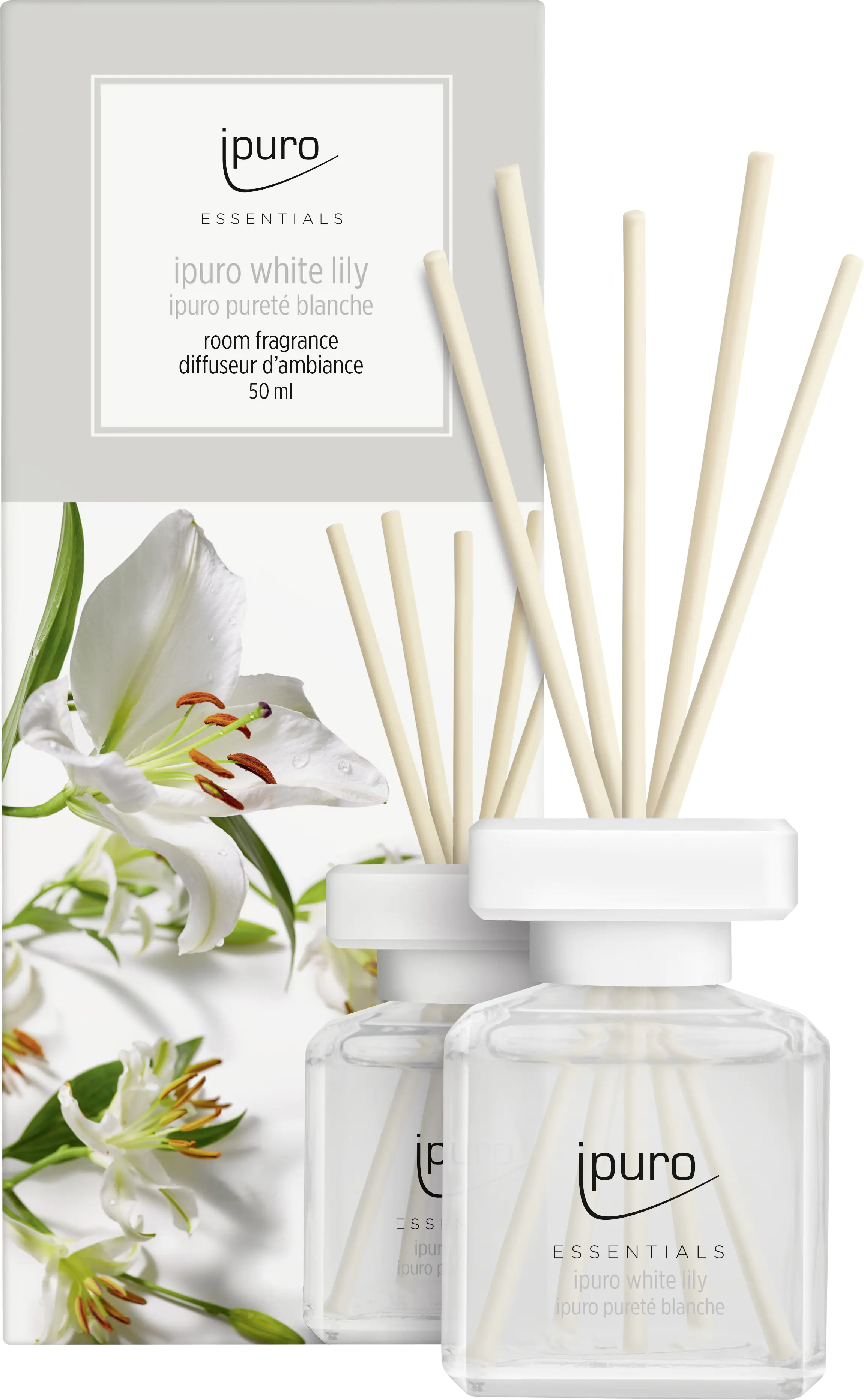 ipuro ESSENTIALS Raumduft White Lily 50 ml