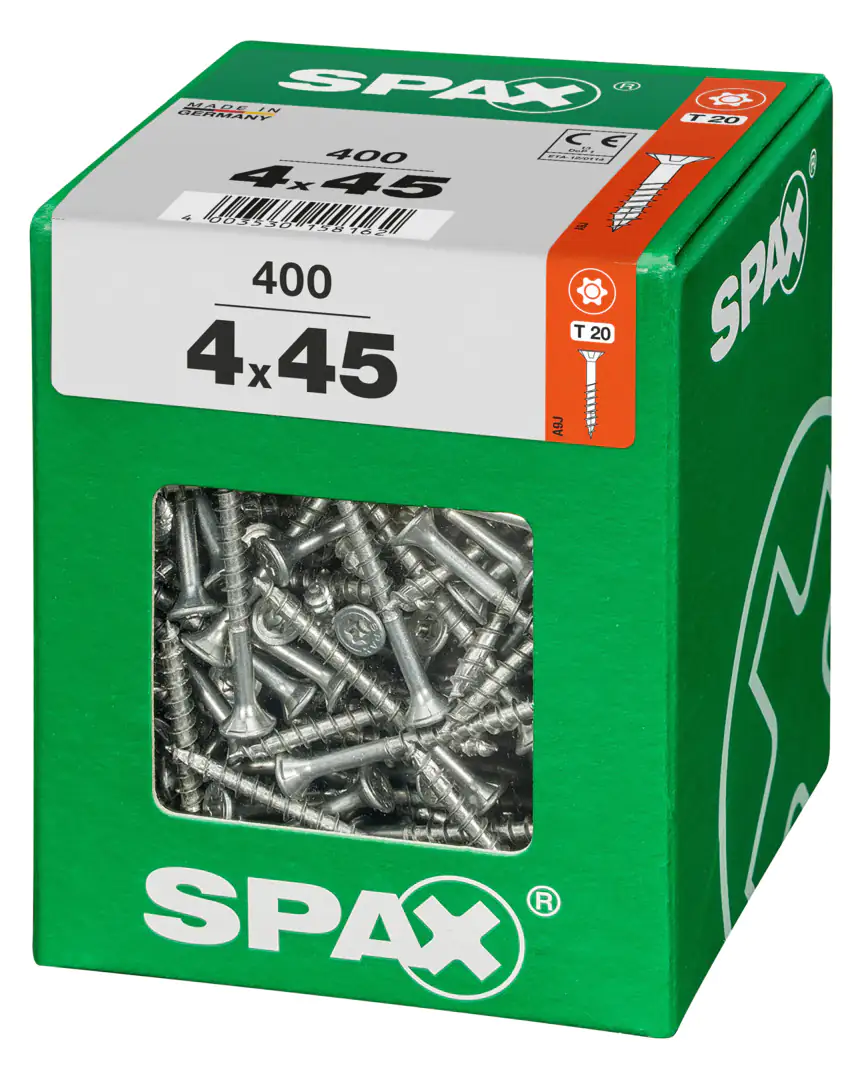 Spax Universalschrauben 4.0 x 45 mm TX 20 - 400 Stk.