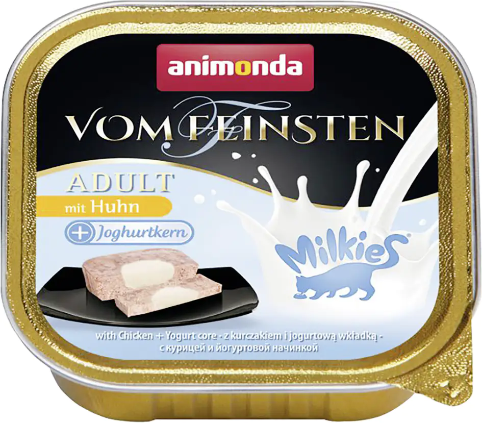 Animonda vom Feinsten Katzennassfutter mit Huhn und Joghurtkern 100g