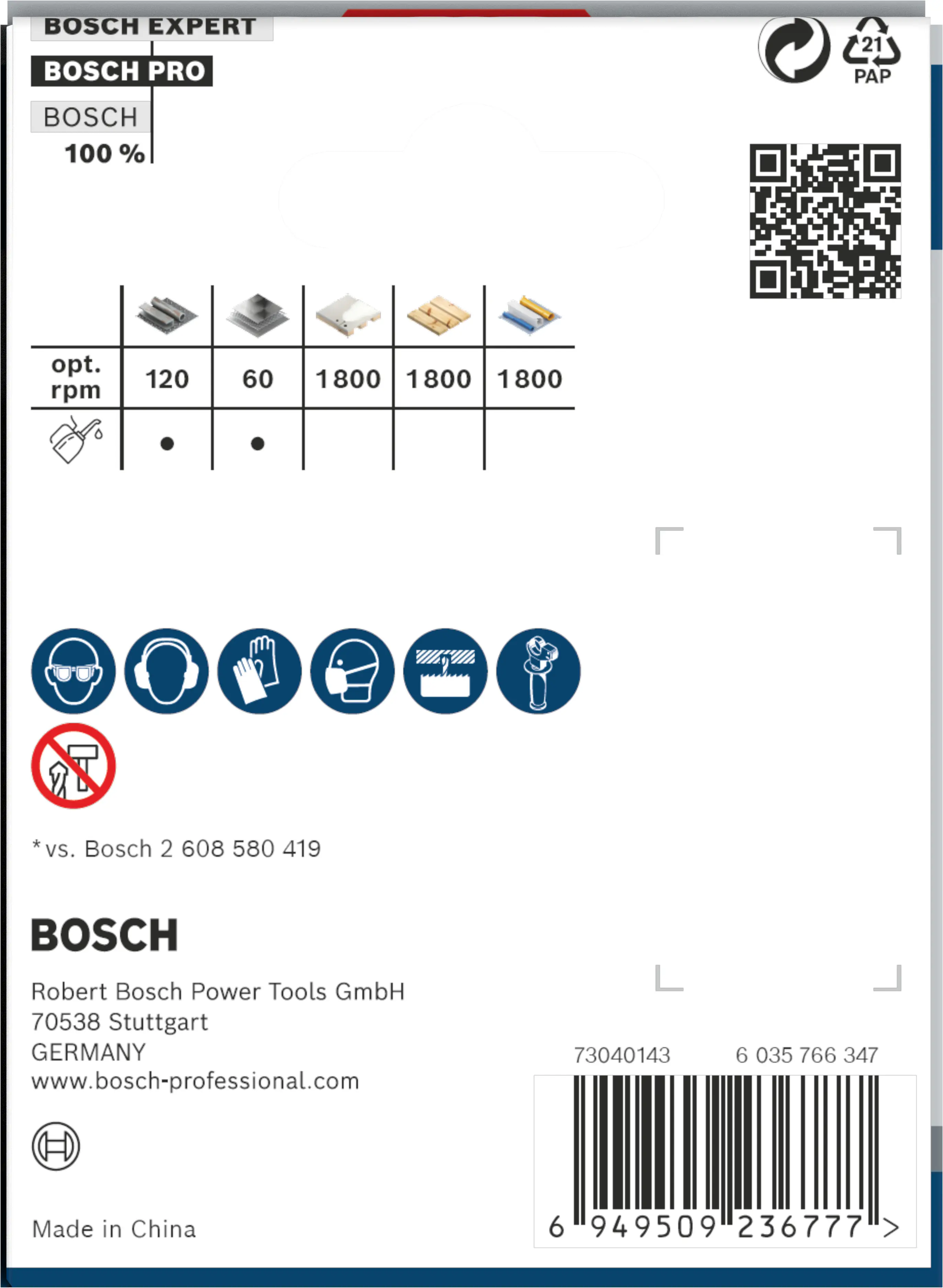 Bosch PRO Multi Material Lochsäge 73 mm mit Gewinde