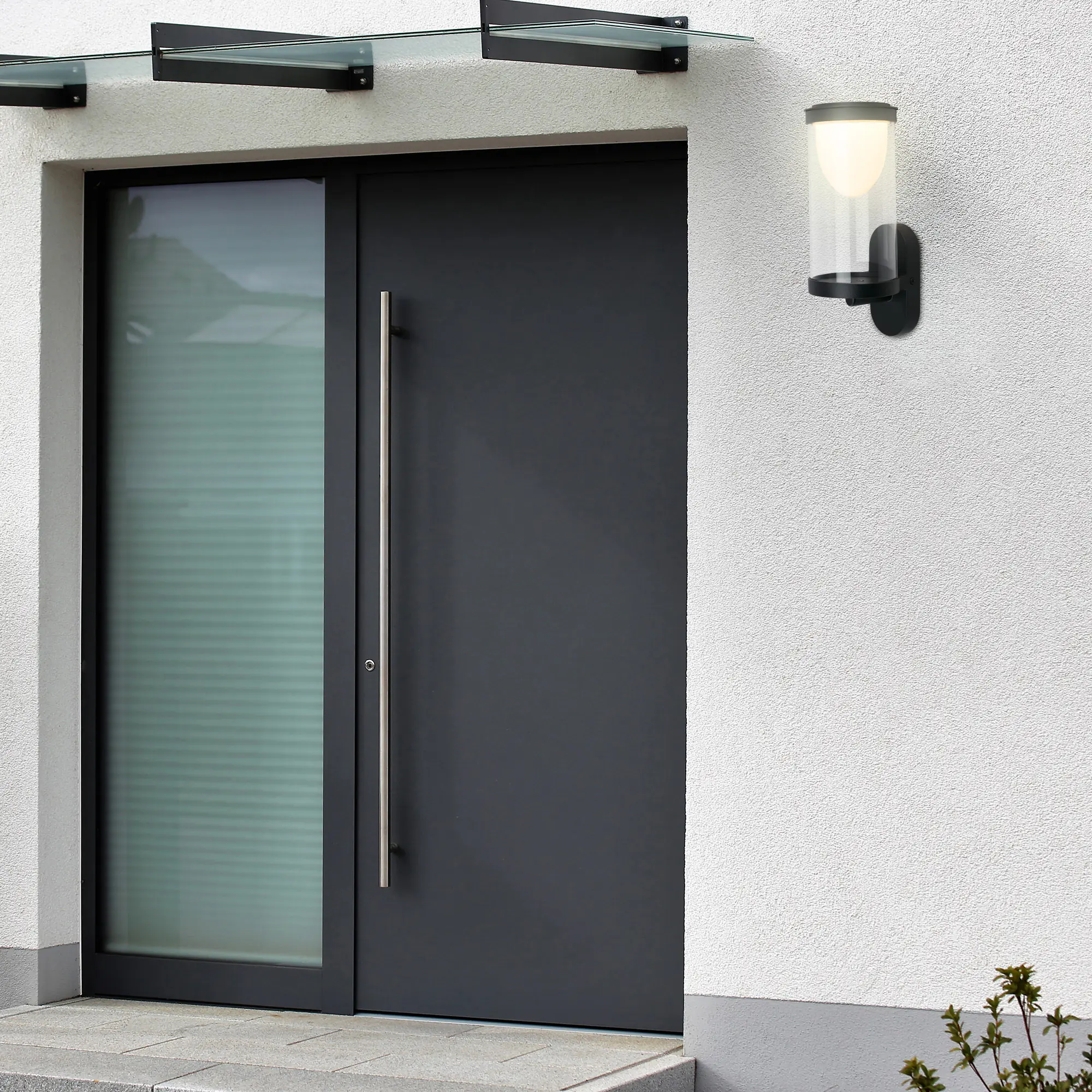 Briloner LED Außenwandleuchte Touch Akku 4W schwarz dimmbar warmweiß Briloner LED Außenwandleuchte Touch Akku 4W schwarz dimmbar warmweiß