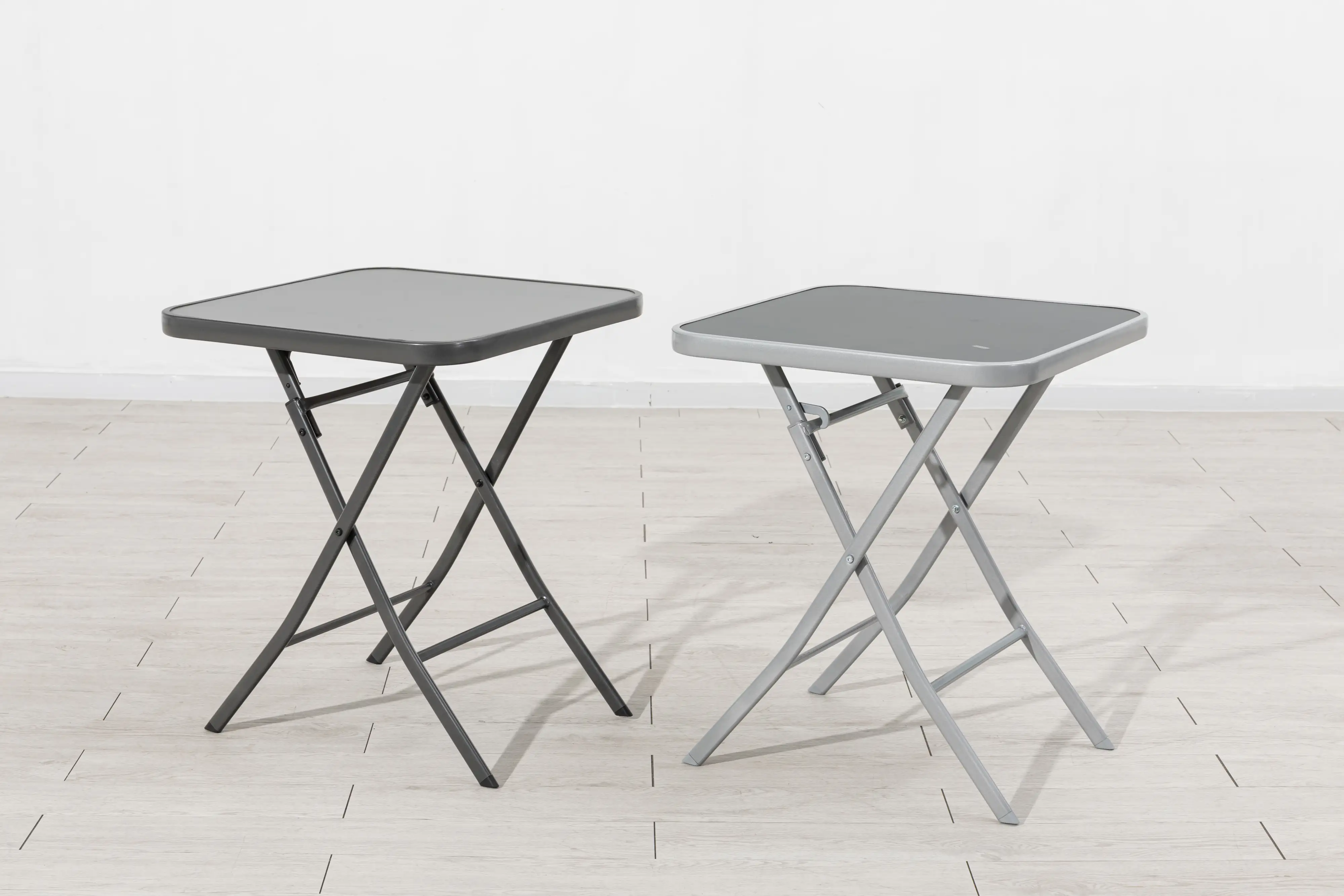 TrendLine Glastisch Terni klappbar anthrazit 60 x 60 x 71 cm