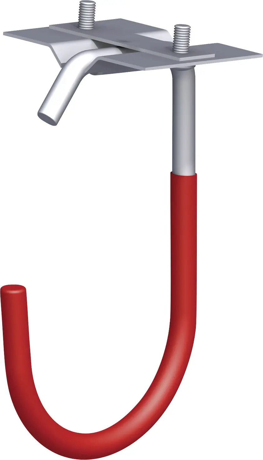 alfer Fahrradhaken, gummiert 90 mm 90 x 125 mm Stahl verzinkt rot gummiert alfer Fahrradhaken, gummiert 90 mm 90 x 125 mm Stahl verzinkt rot gummiert